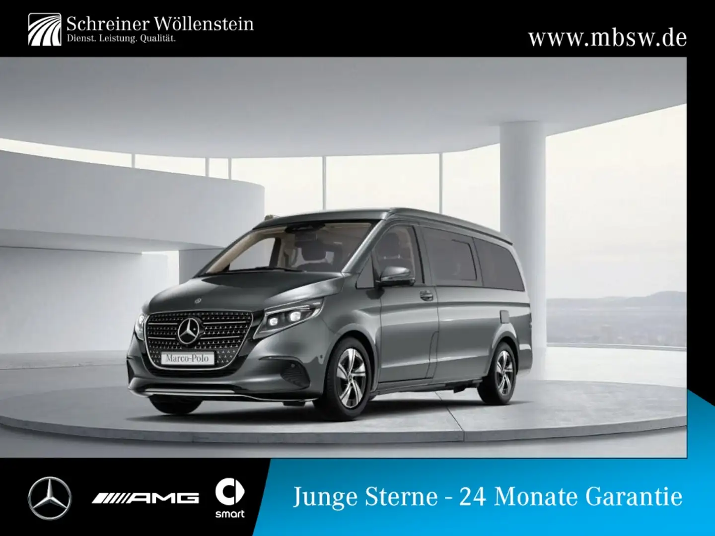 Mercedes-Benz V 300 Marco Polo AHK*Distr.*360°Kamera*Markise Grau - 1