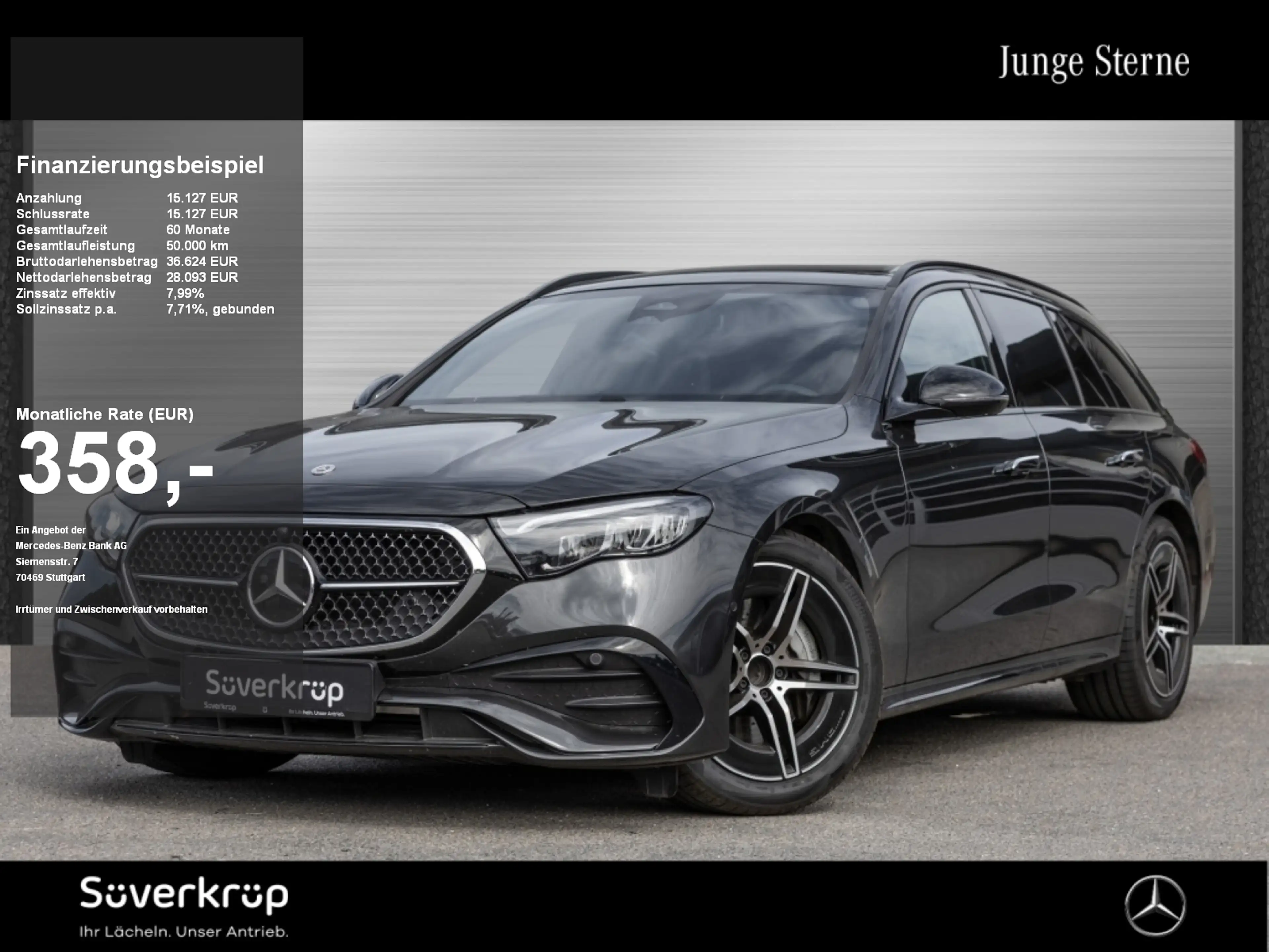Mercedes-Benz E 220 T d , AMG NIGHT AHK DISTR KAMERA PANO SPUR
