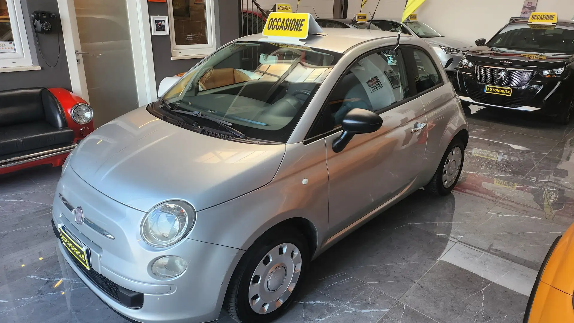 Fiat 500 500 1.2 Pop 69cv E5 Targa DN720VS Argento - 2