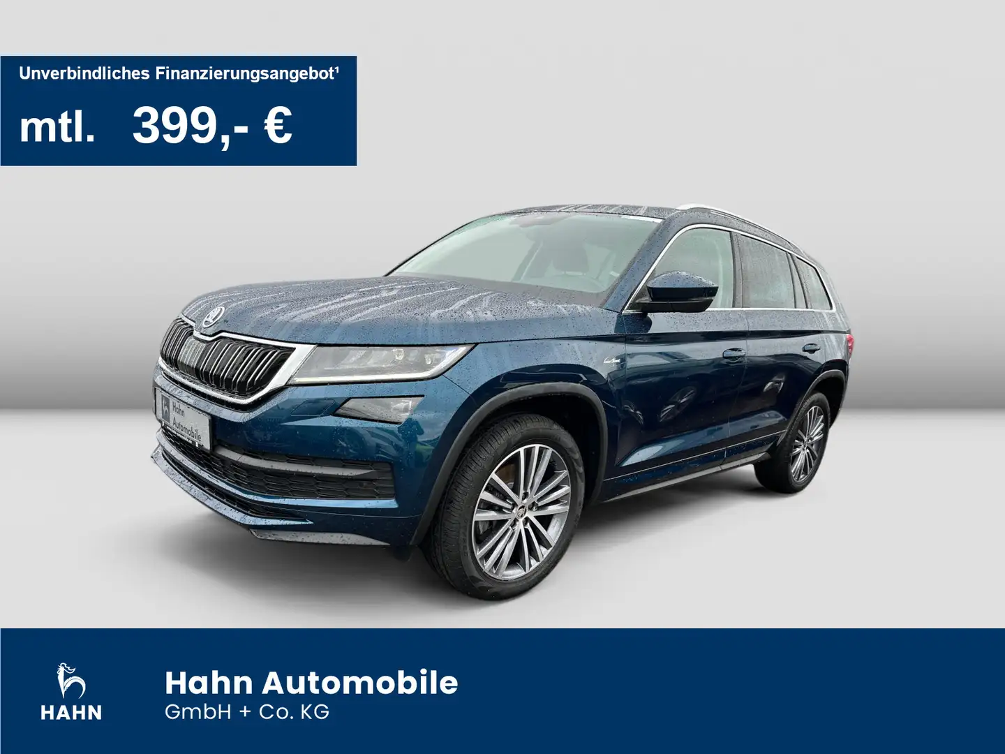Skoda Kodiaq L&K 2.0TSI DSG 4x4 Pano AHK Navi LED 360° Blauw - 1