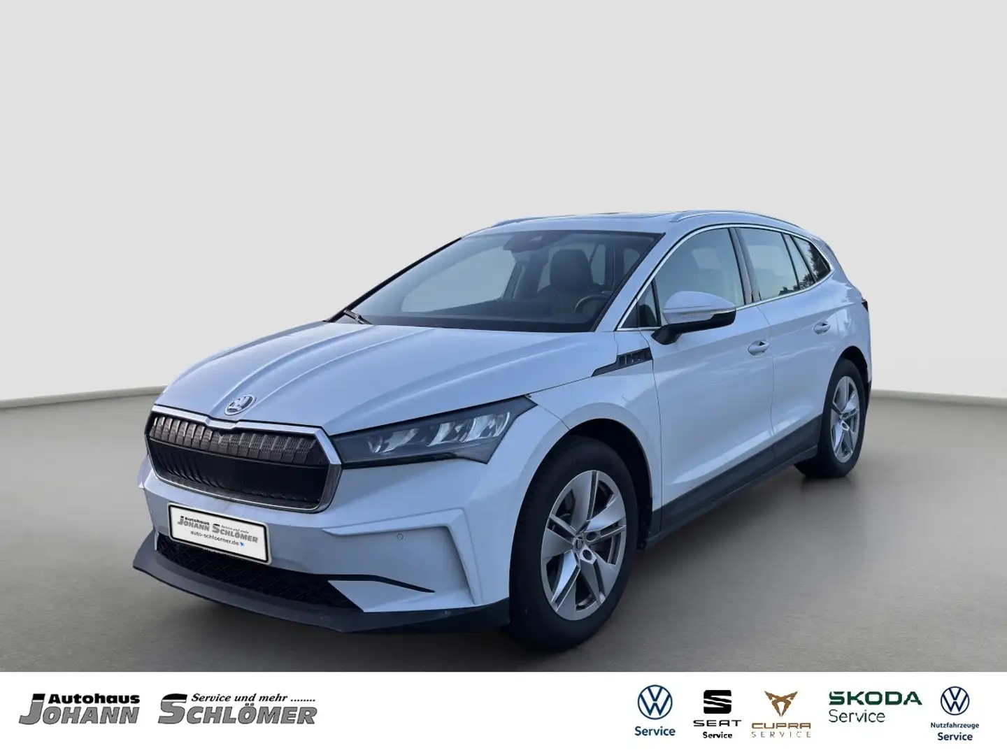 Skoda Enyaq iV 80 Loft LED PDC AHK NAVI KAMERA SHZ PANORAMA Weiß - 1
