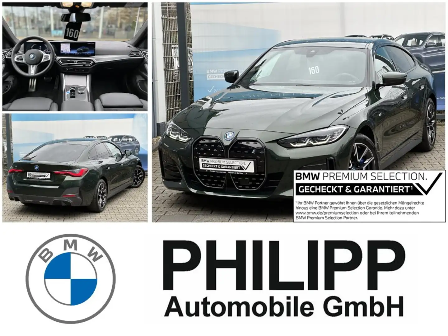 BMW i4 eDrive40 M SPORT ACC HuD PA HiFi DA LenkrHzg Green - 1