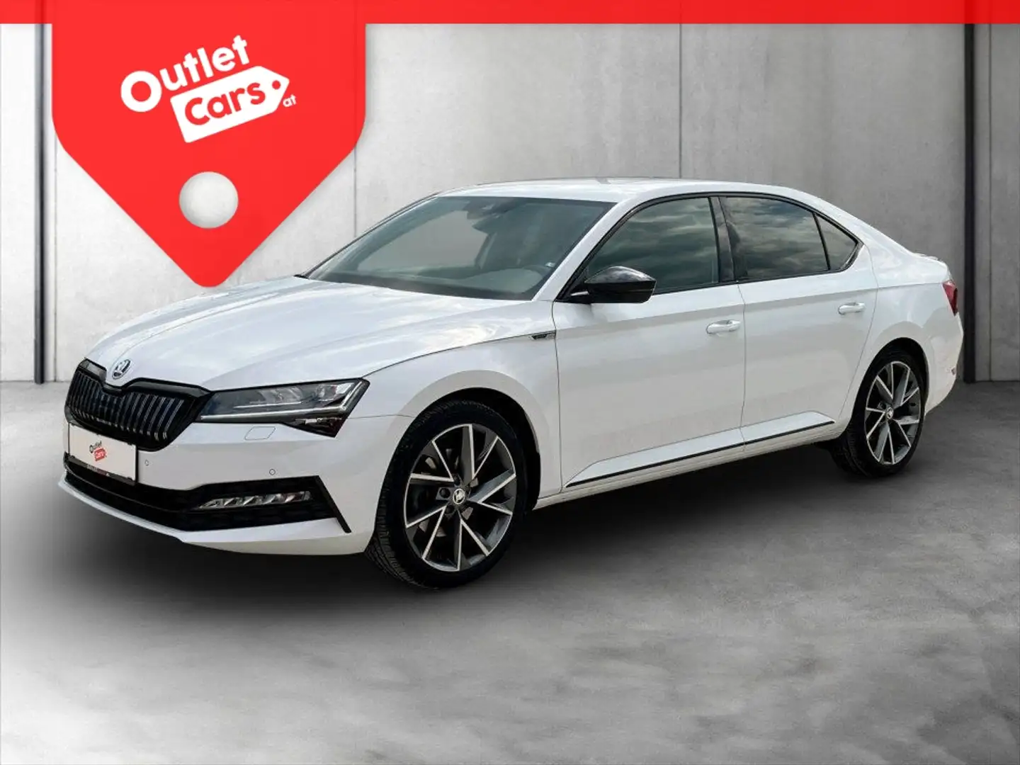 Skoda Superb 1.4 TSI iV Sportline DSG MATRIX+AHK+LEDER Weiß - 1