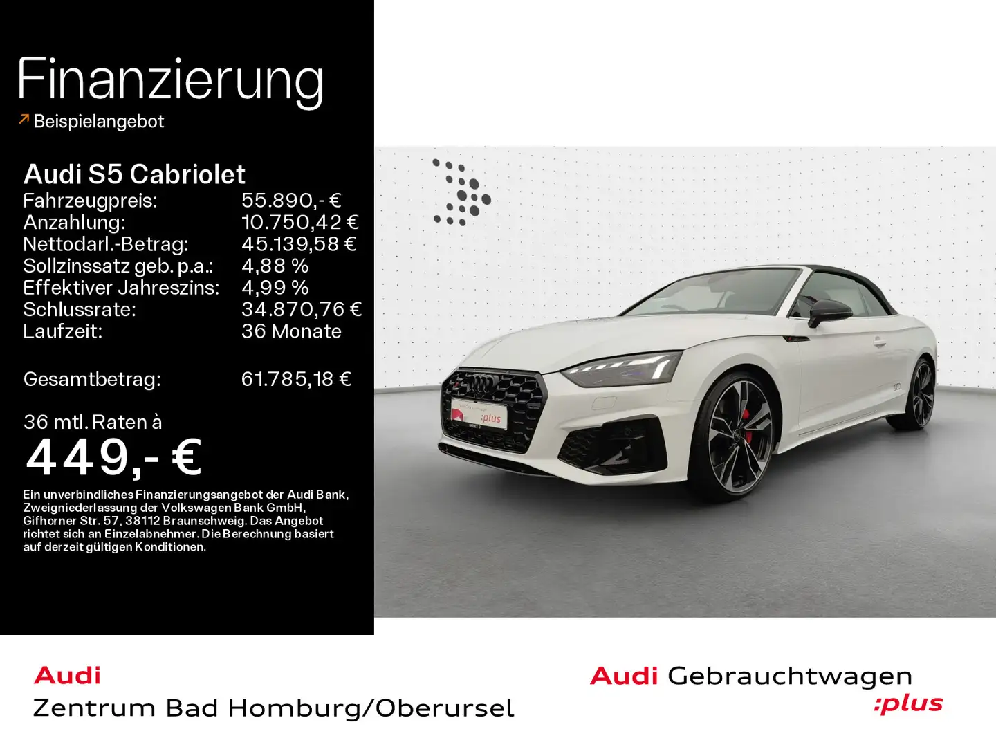 Audi S5 Cabrio competition edition plus TFS Blanc - 1
