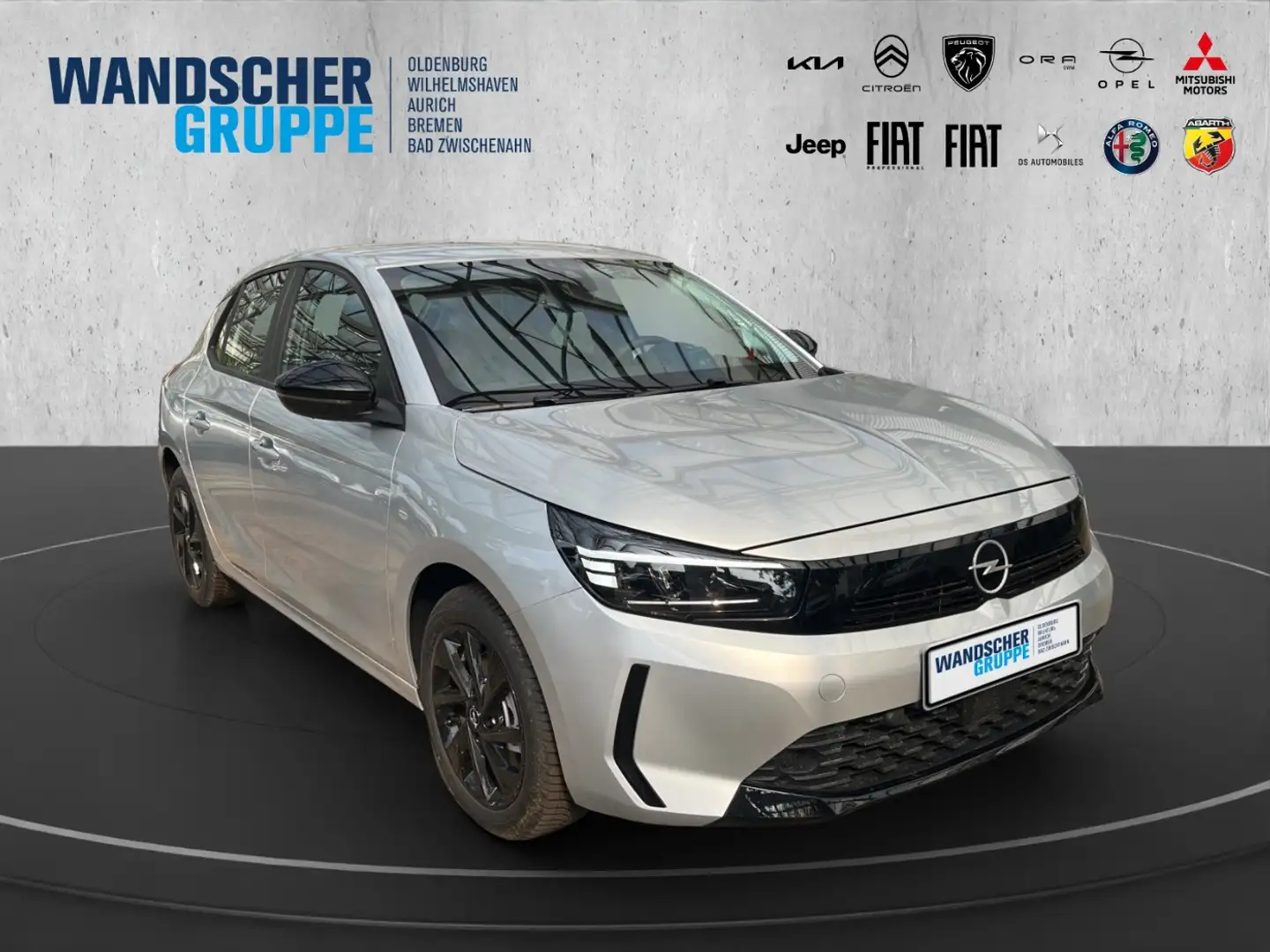 Opel Corsa 1.2 Turbo Alu+Allwetterreifen+Carplay+LED Silber - 1