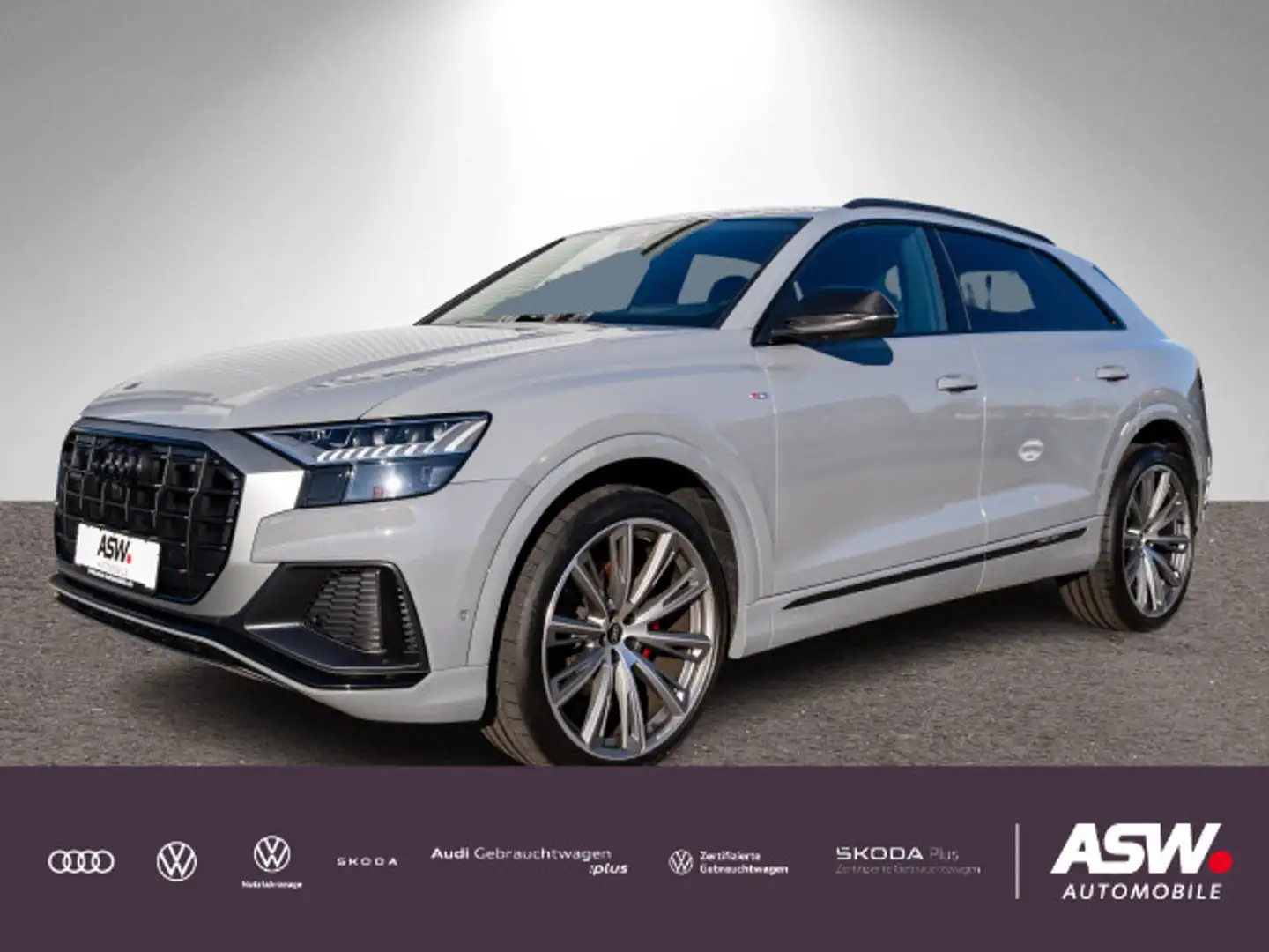 Audi Q8 S line 50TDI quattro tiptron LED B&O PANO AHK Grau - 1