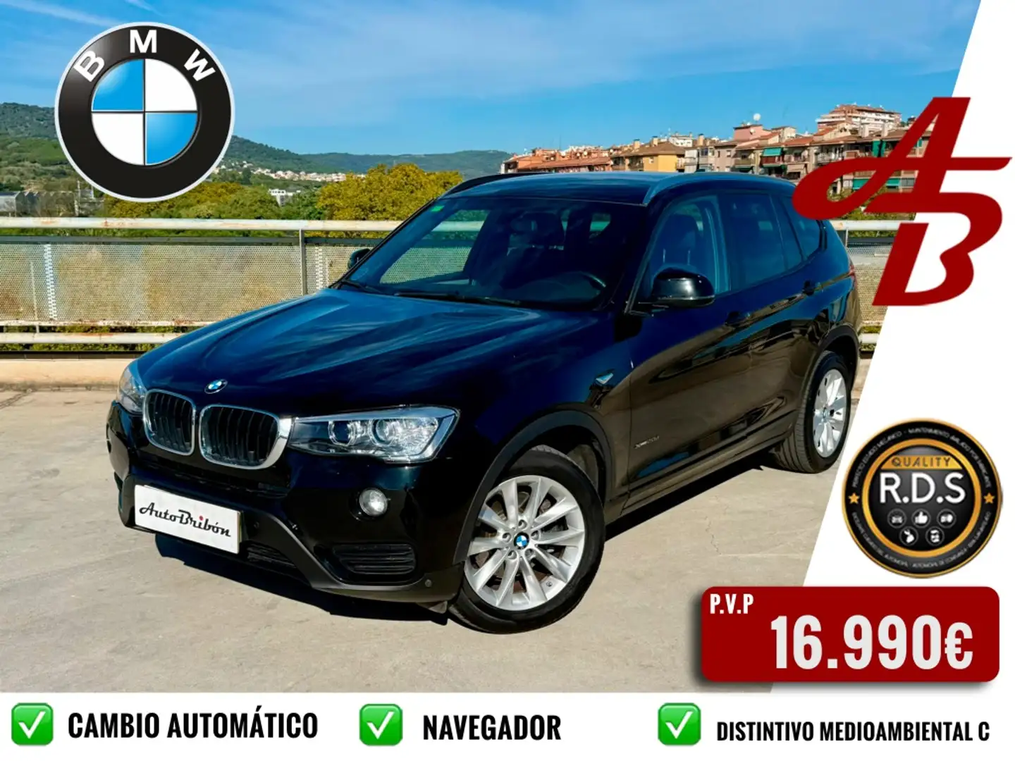 BMW X3 xDrive 20dA Negro - 1