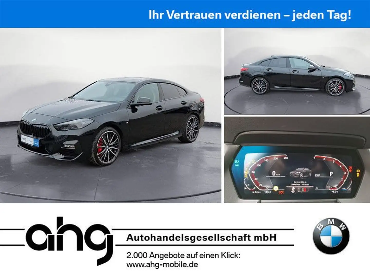 BMW Sonstige 220i Gran Coupe M-Sport *Shadow*Navi*Leder*Pano* Schwarz - 1