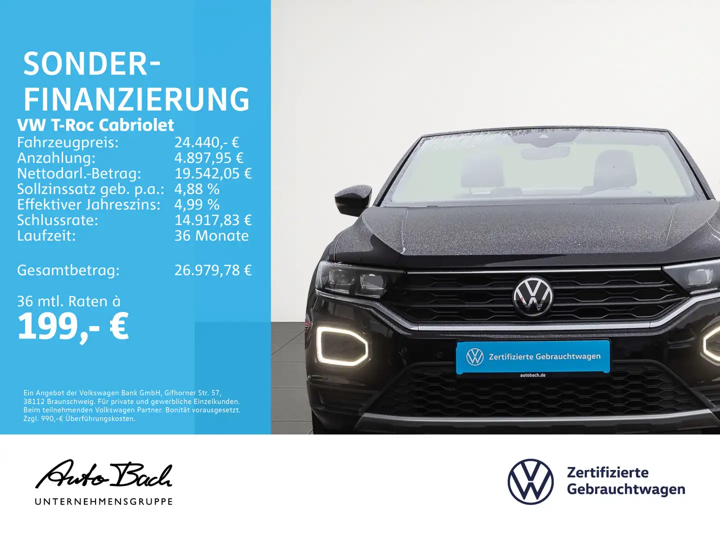 Volkswagen T-Roc 1,5 TSI DSG Active, Soundsystem, Zwart - 2