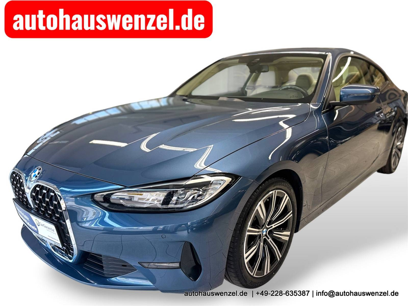 BMW 420 d Coupé SPORT-Aut. - nur 62 tkm - LEDER (beige) - SCHIEBEDACH ACC CARPLAY AHK (schwenkbar) ...
