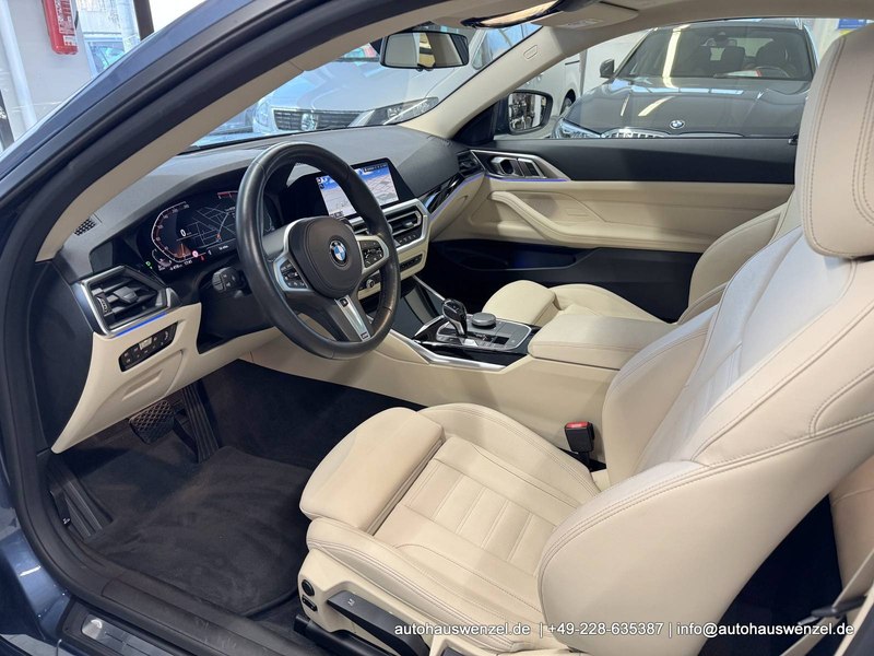 BMW 420 d Coupé SPORT-Aut. - nur 62 tkm - LEDER (beige) - SCHIEBEDACH ACC CARPLAY AHK (schwenkbar) ... — photo 10