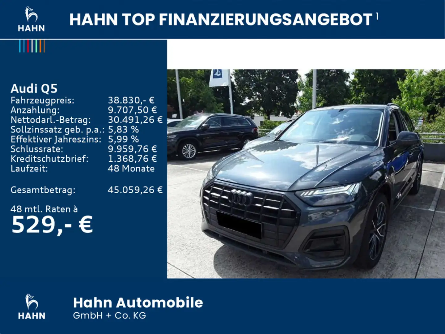 Audi Q5 40TDI advanced qu S-trc Standh AHK Cam ACC Gris - 2