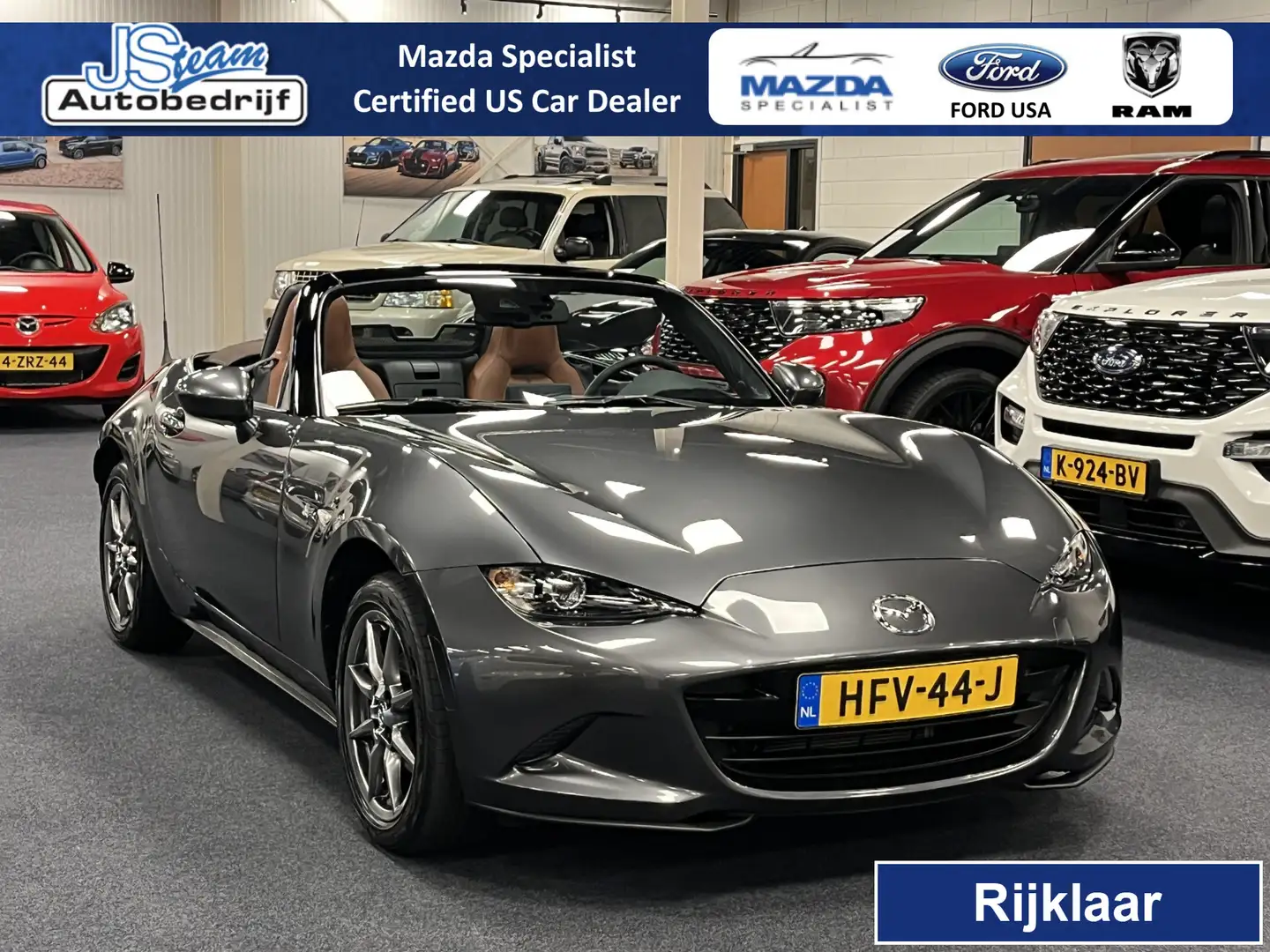 Mazda MX-5 ND Roadster 1.5 SkyActiv-G 132PK Kazari Bose Leder Gris - 1