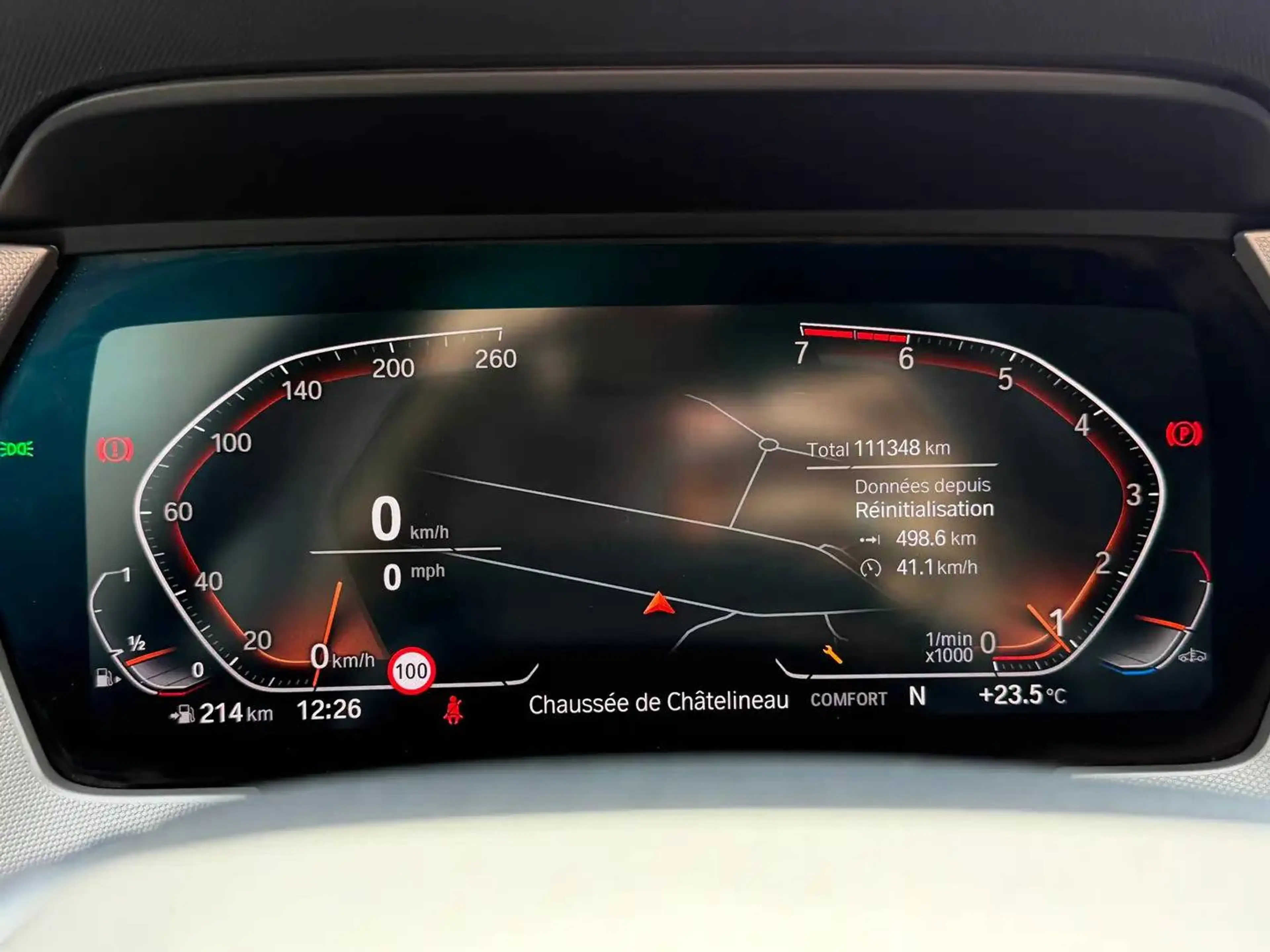 BMW 118 118i - 1ER PROPRIETAIRE - FULL LED - NAVIGATION - CRUISE - CARPLAY - VOLANT CHAUFF. - GARANTIE 12 MOIS — photo 13