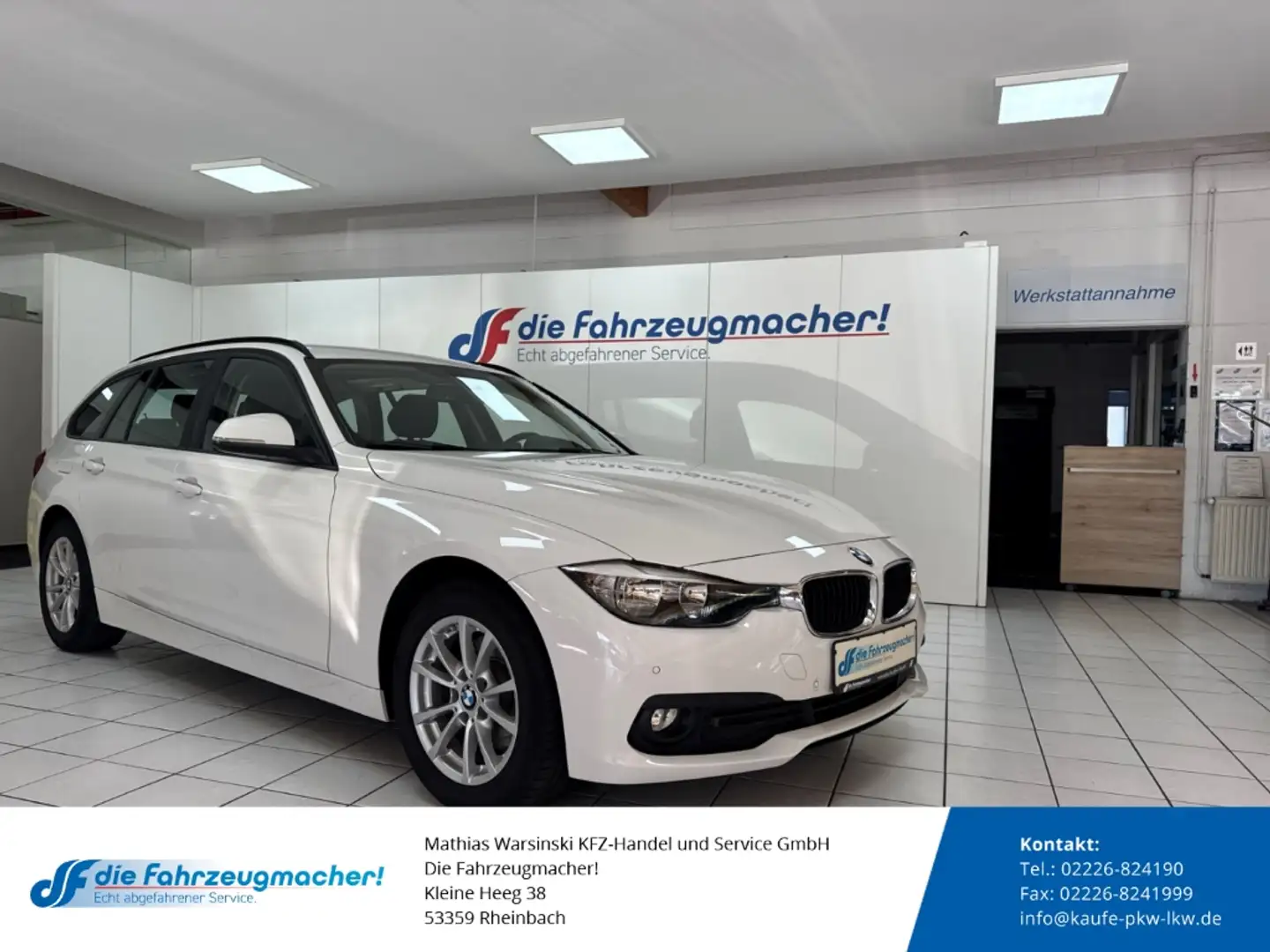 BMW 320 d Advantage Touring Navi El. Heckklappe Mehrzonenk Blanco - 1