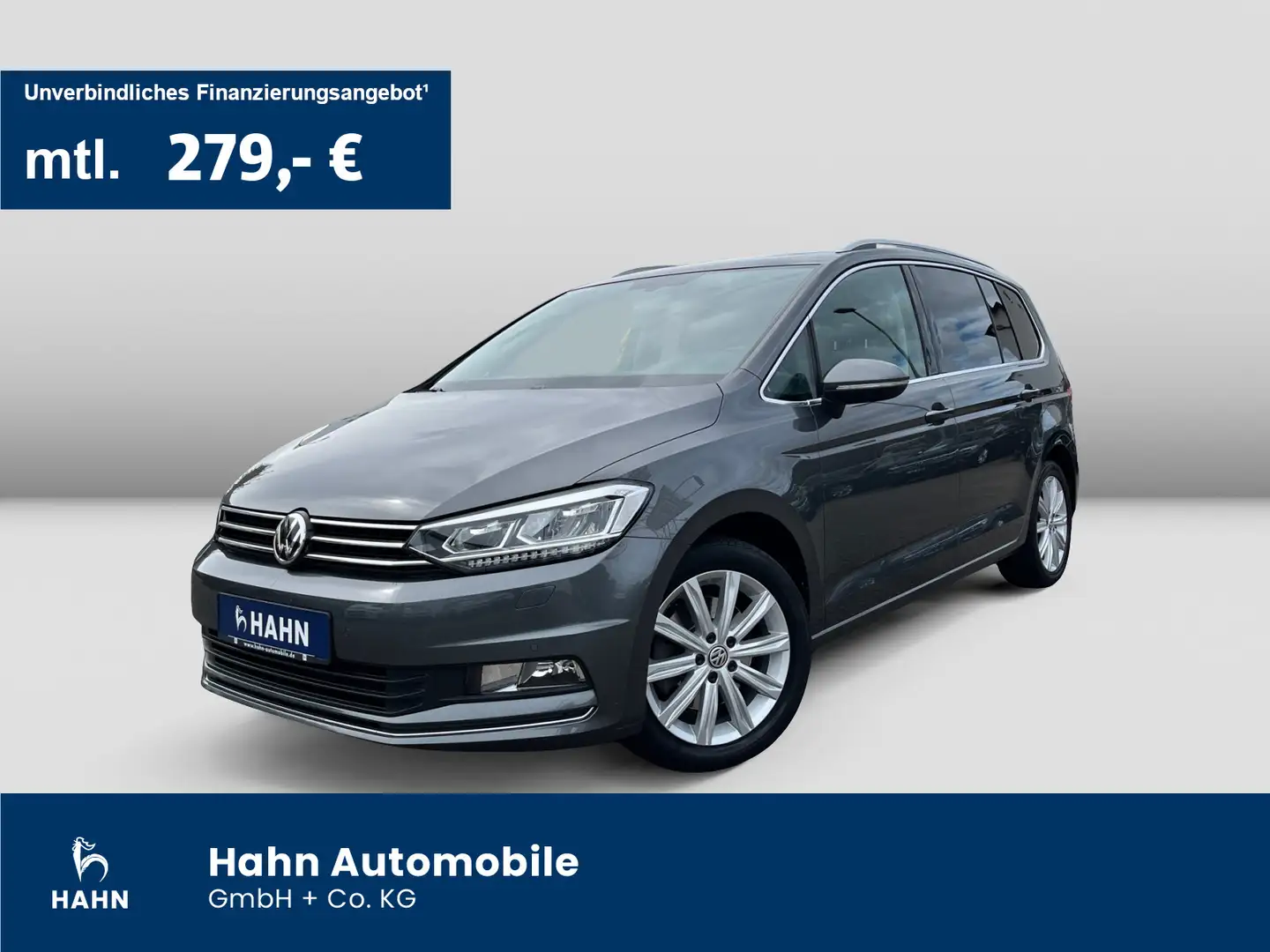 Volkswagen Touran Highline 1,4TSI DSG 7SITZ NAV PAN LED ACC Grau - 1