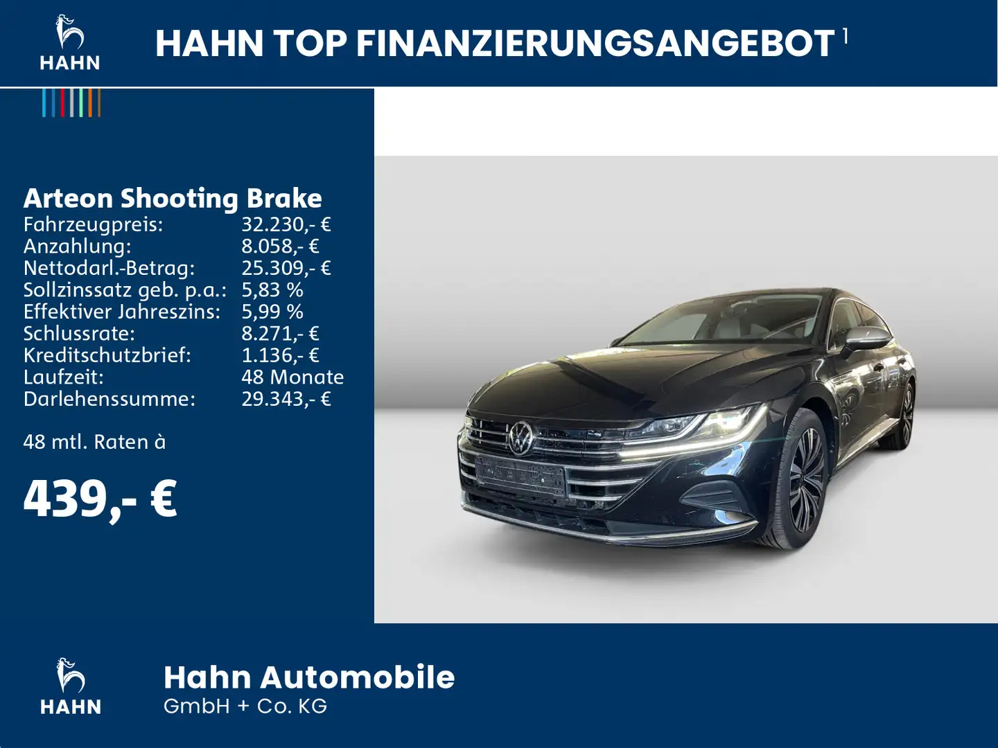 Volkswagen Arteon Elegance 1.4TSI eHyb DSG e Schwarz - 2
