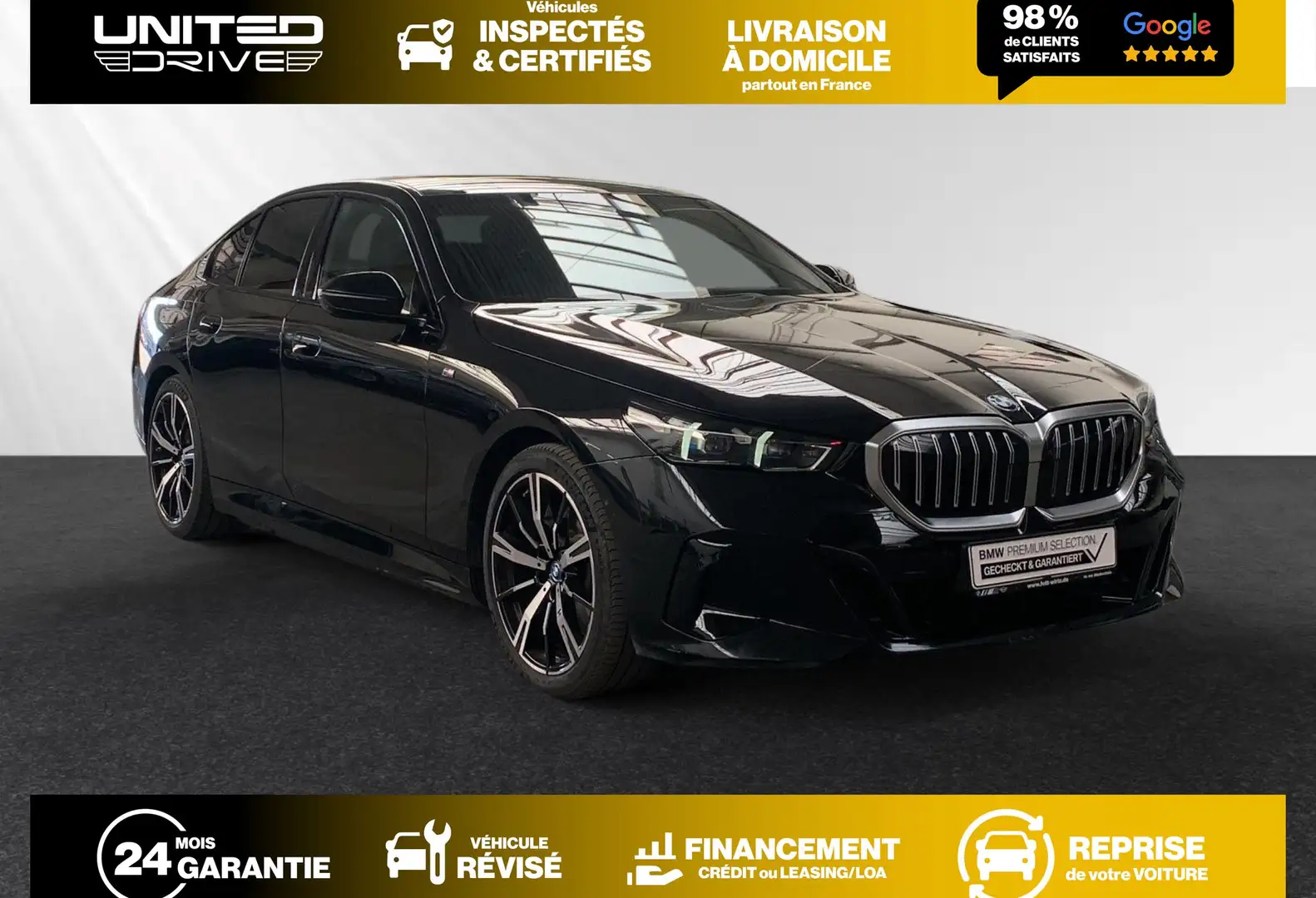 BMW 530 e M Sport 299CV Noir - 1