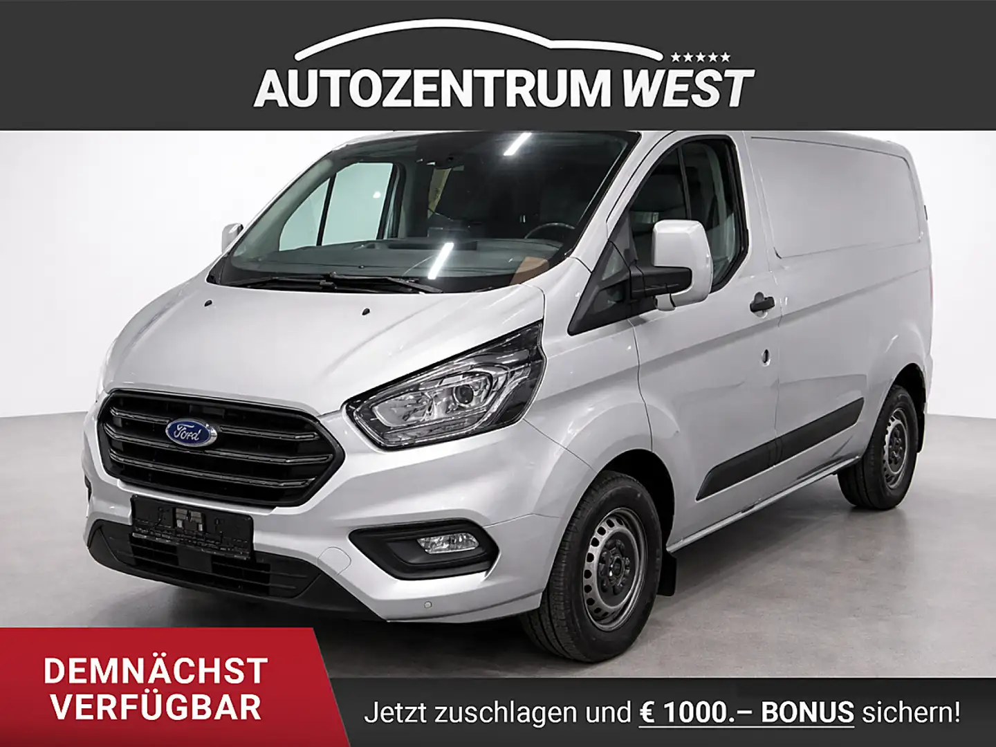Ford Transit Custom Kasten 2,0 TDCi L1H1 300 Trend ..netto 19.186,-- Silber - 1