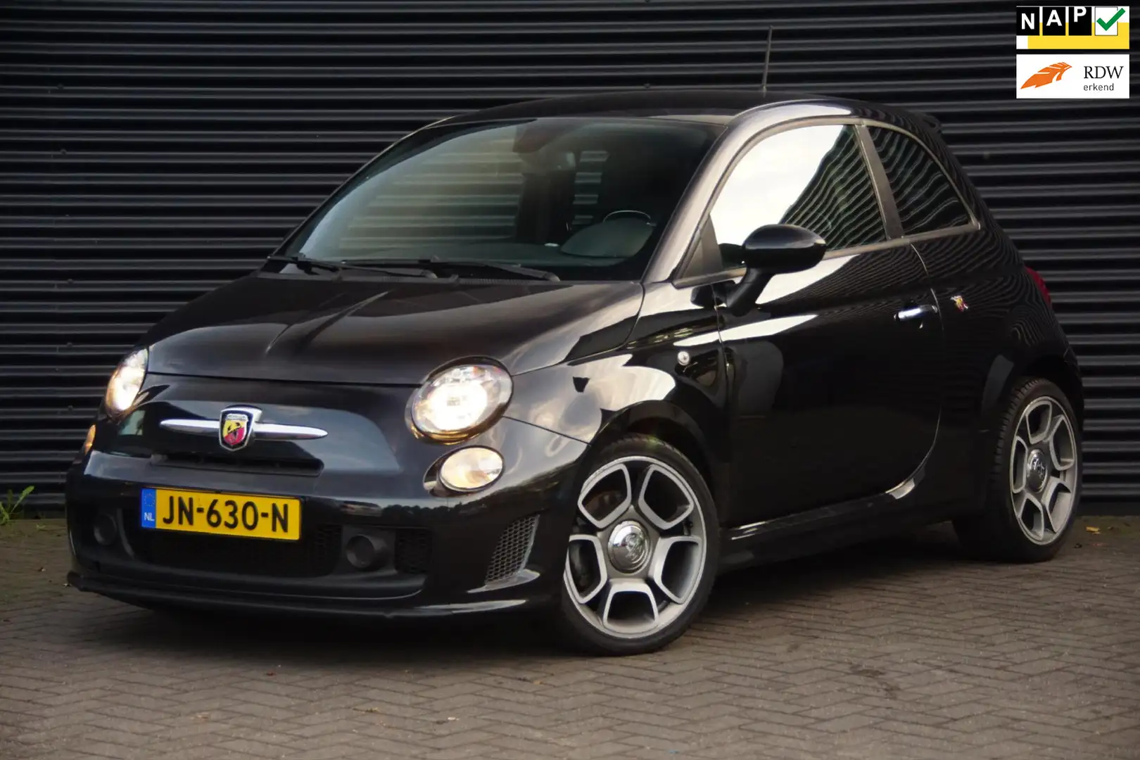 Fiat 500 Abarth 1.4 T-Jet Elaborabile | Leder | Automaat | Schwarz - 1