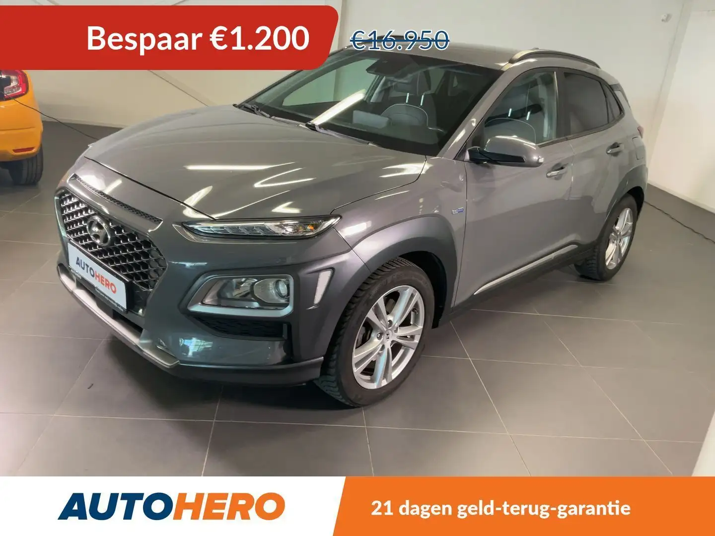 Hyundai KONA 1.6 Hybrid Style 2WD Grijs - 1