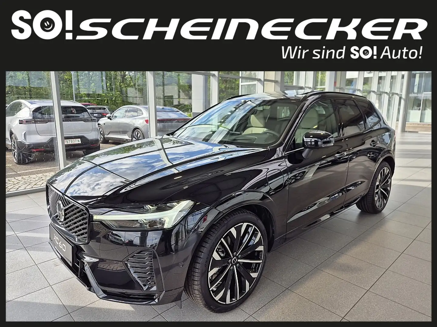 Volvo XC60 T6 AWD PHEV 18,8kWh Ultra Dark Aut. Schwarz - 2