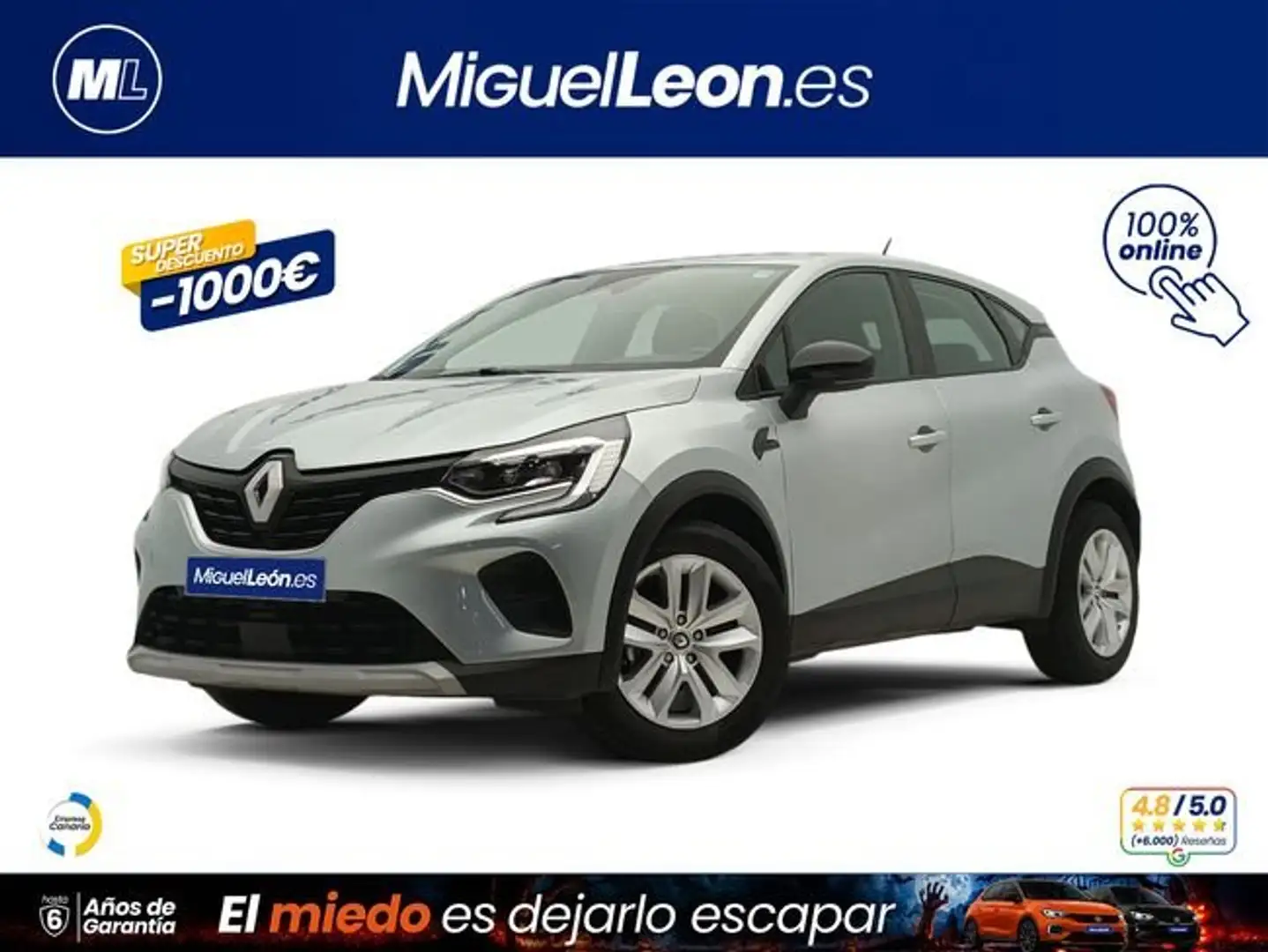Renault Captur equilibre TCe 67kW (90CV) Gris - 1
