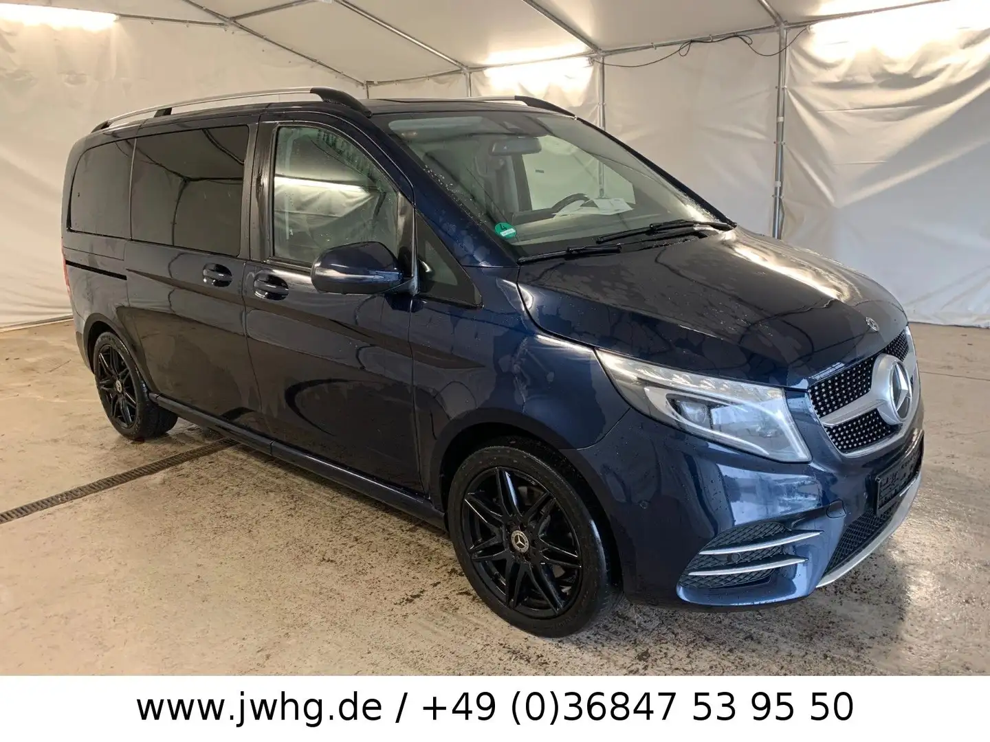 Mercedes-Benz V 300 V300 4M AMG Avantgarde 6Sitz 360Kam 19"Navi Burm Modrá - 2