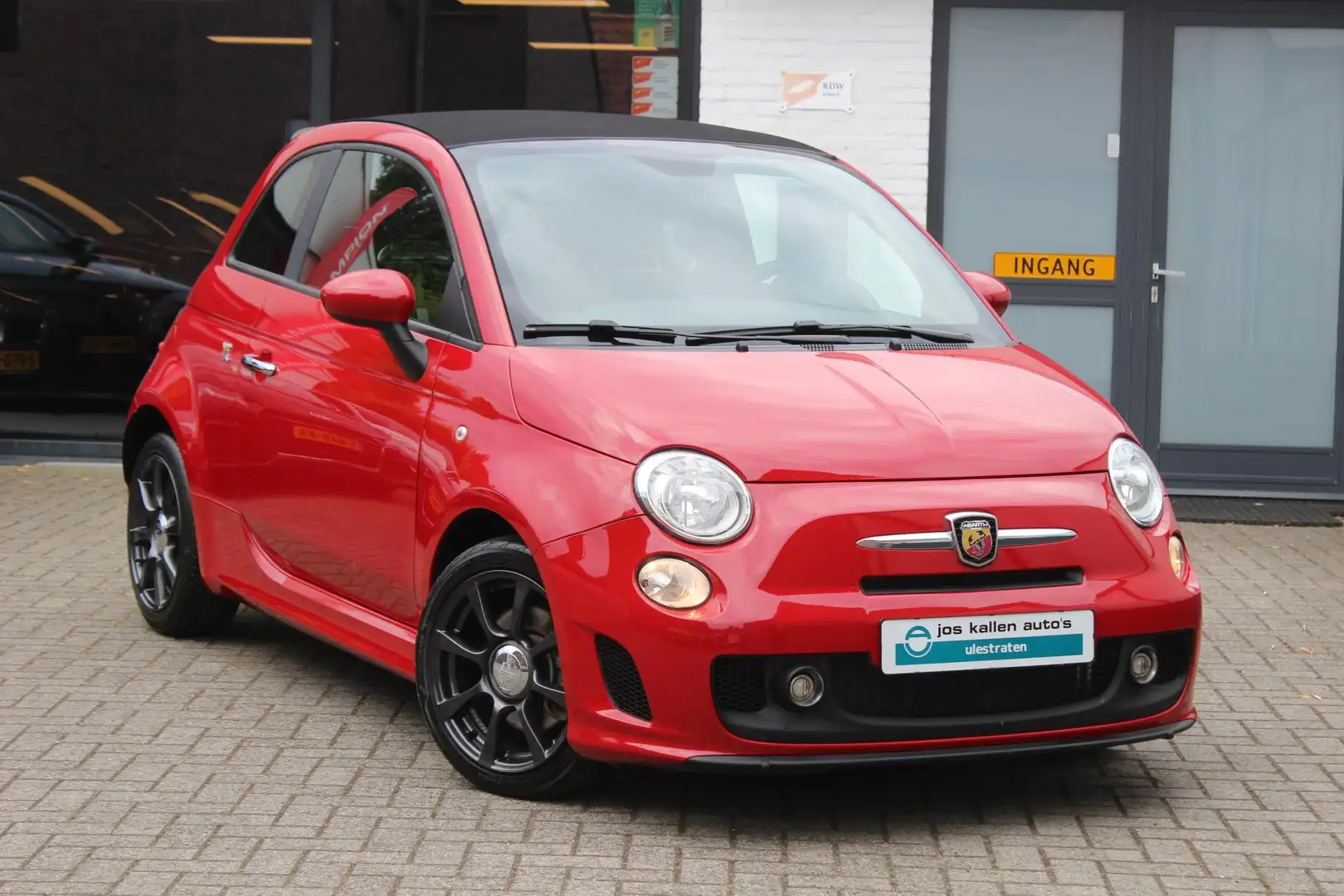 Fiat 500C Abarth 1.4-16V Airco, Sportstoelen, 17" LM, Cabrio. Rot - 1