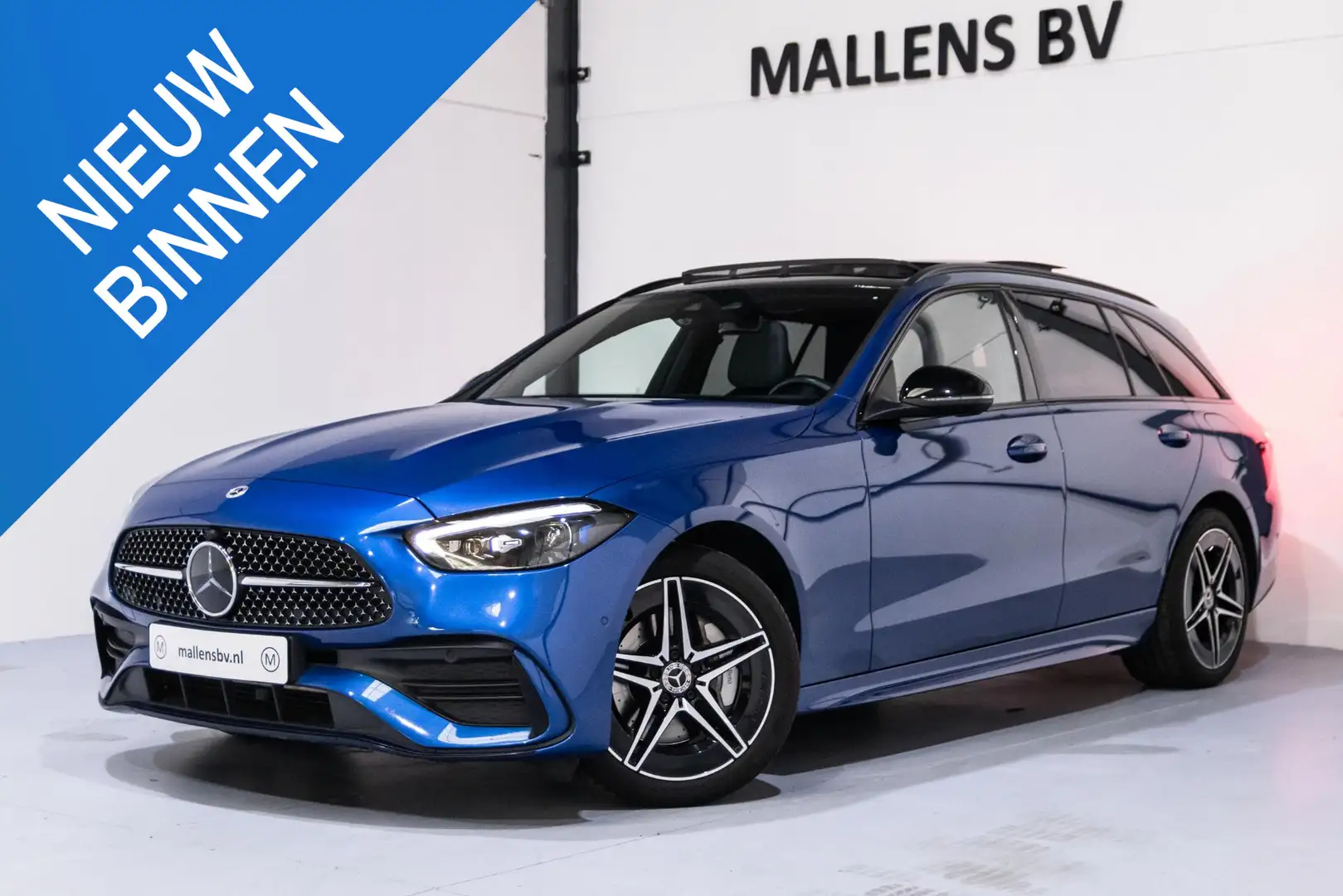 Mercedes-Benz C 300 e AMG Line PANO/LEDER/HUD/DEALEROH/AMG/NIGHTPAKKET Blauw - 1
