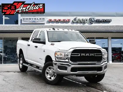 White 2019 RAM 3500 Tradesman Crew Cab 4WD Pickup Truck Four-Wheel Drive Automatic