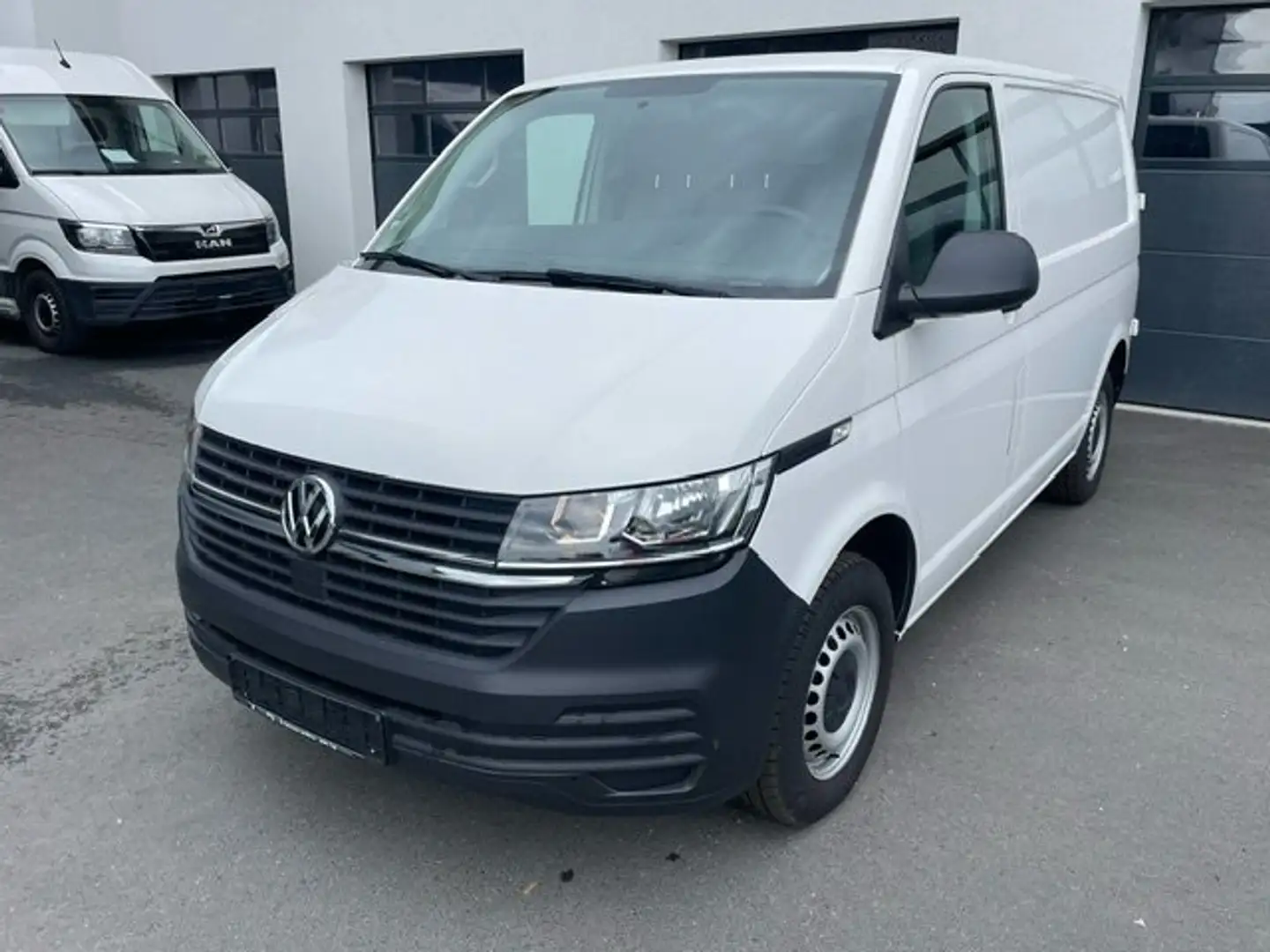 Volkswagen T6.1 Transporter Kasten FWD, AHK, Flügeltüren Weiß - 1
