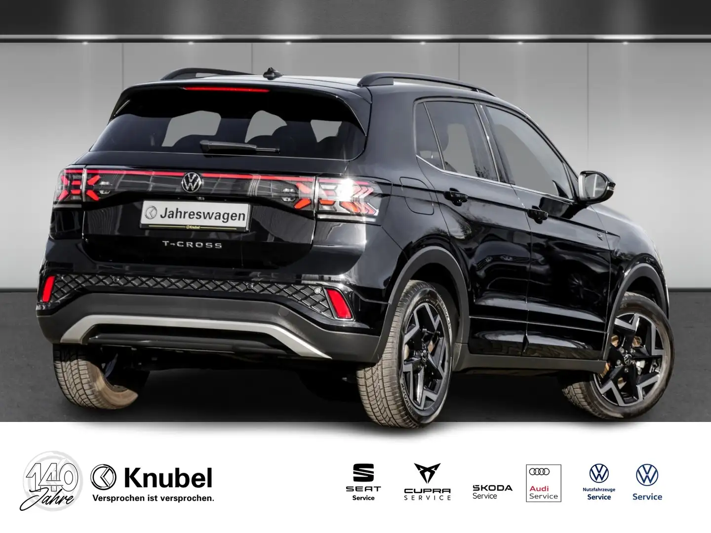 Volkswagen T-Cross R-Line 1.5 TSI DSG IQ.Light Navi AHK TravelAss. Schwarz - 2