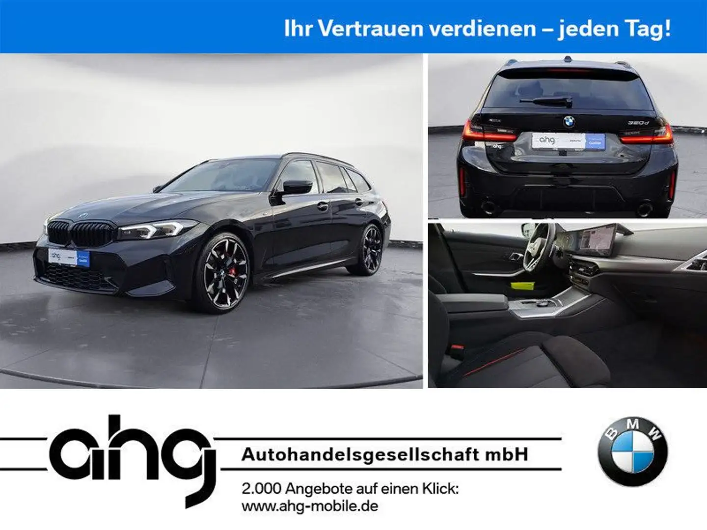 BMW 320 d xDrive Touring M-Sport Head-Up AHK E-Sitz Schwarz - 1