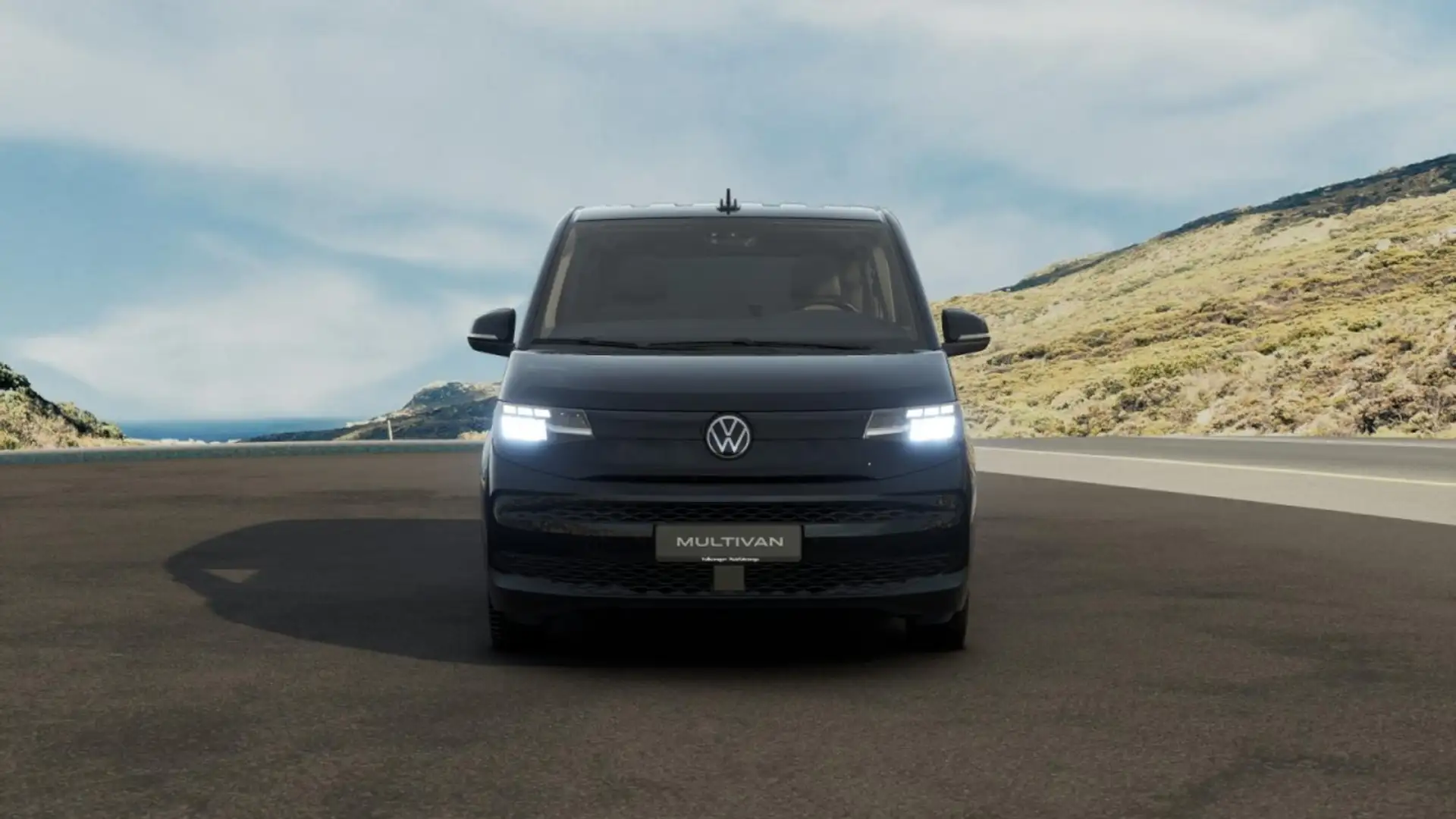 Volkswagen T7 Multivan 2.0 TDI KÜ NAVI+AHK+RFK+ACC+CARPLAY Klima Navi Schwarz - 1