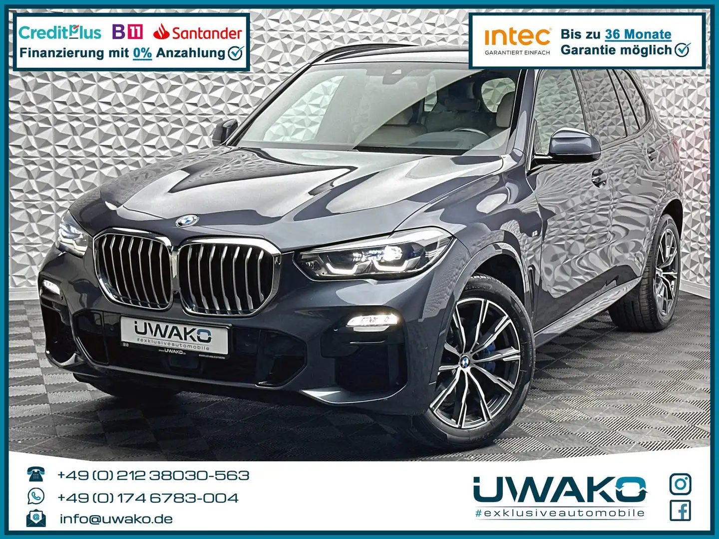 BMW X5 30d XDRIV M-PAKET/ACC/STHZ/H&K/AHK/INDIVIDUAL Gris - 1