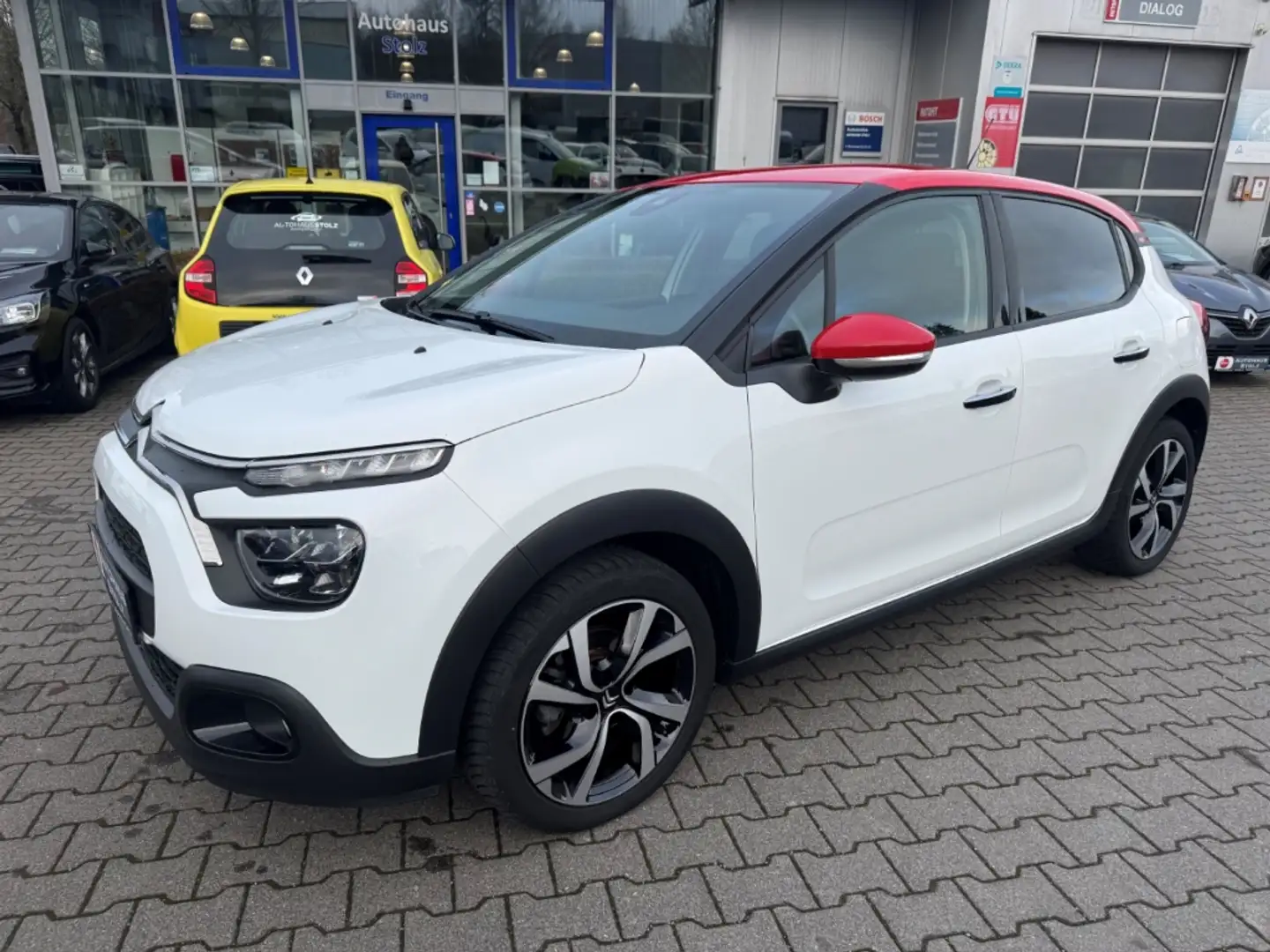 Citroen C3 Shine Navi LED Klimaautom DAB Keyless Spurhalteass Weiß - 1