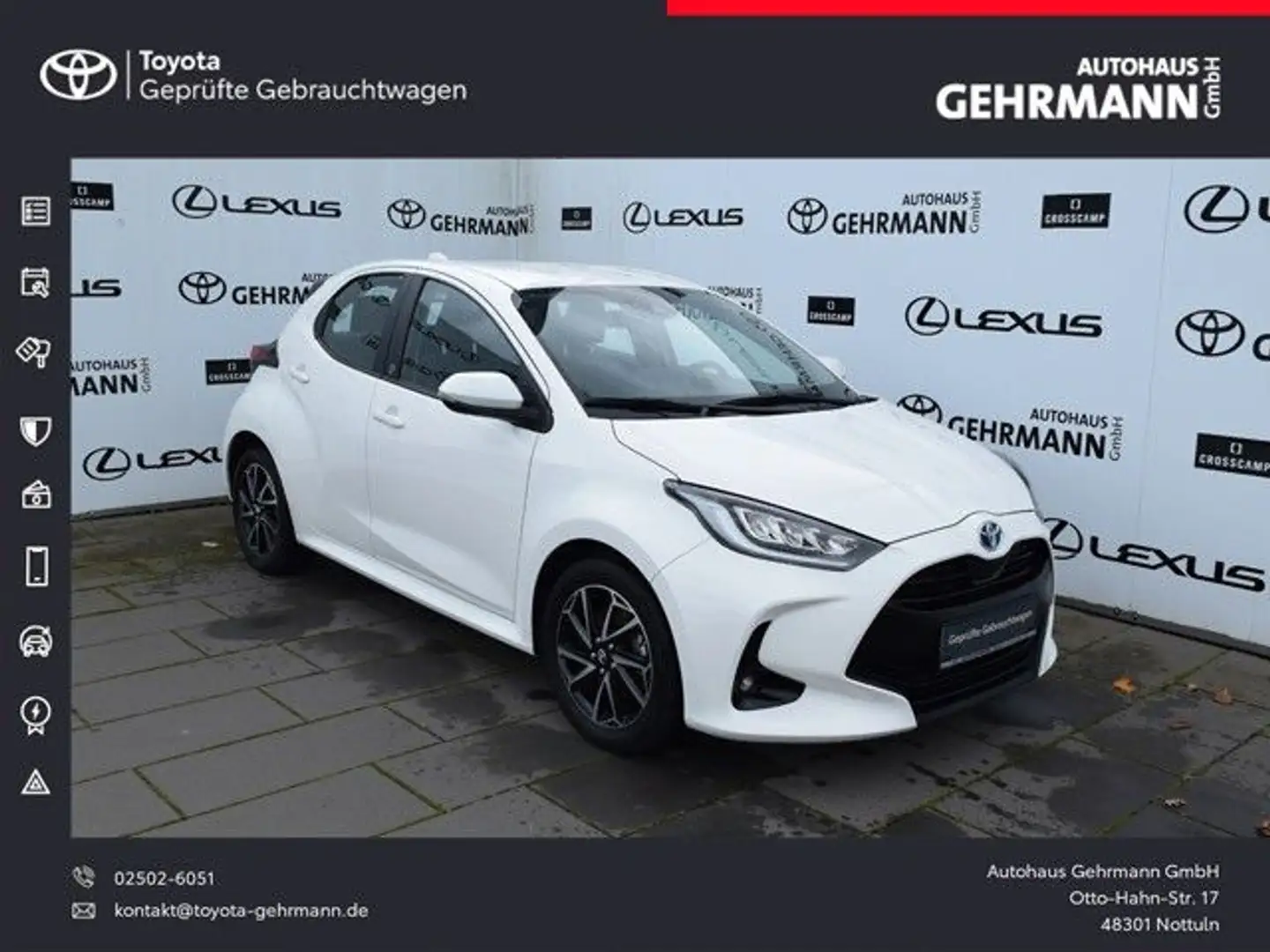 Toyota Yaris Hybrid Team D *CarPlay* Bianco - 1