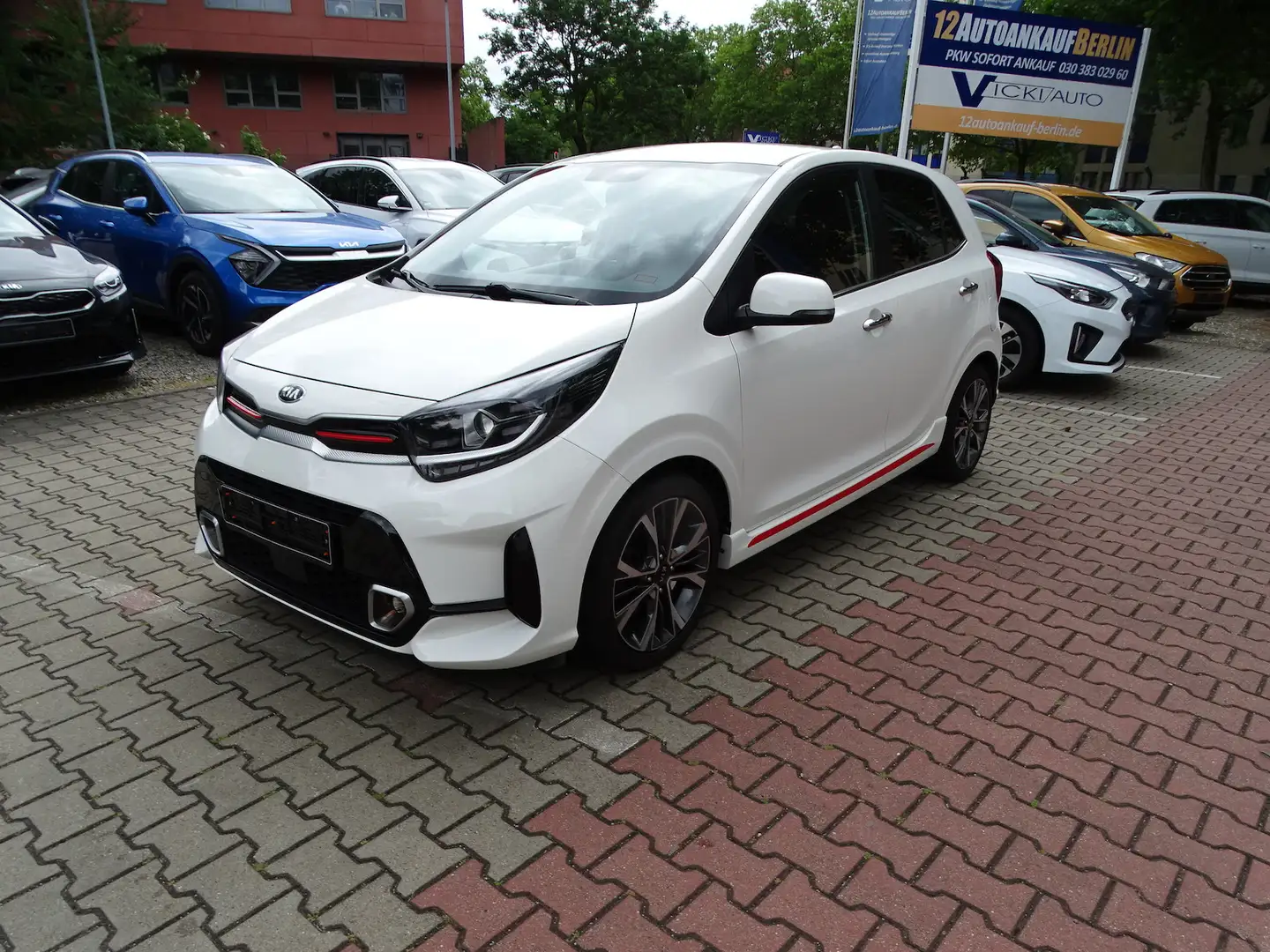 Kia Picanto 1.2 GT-Line Automatik, Technik Paket , Leder,Navi Weiß - 1
