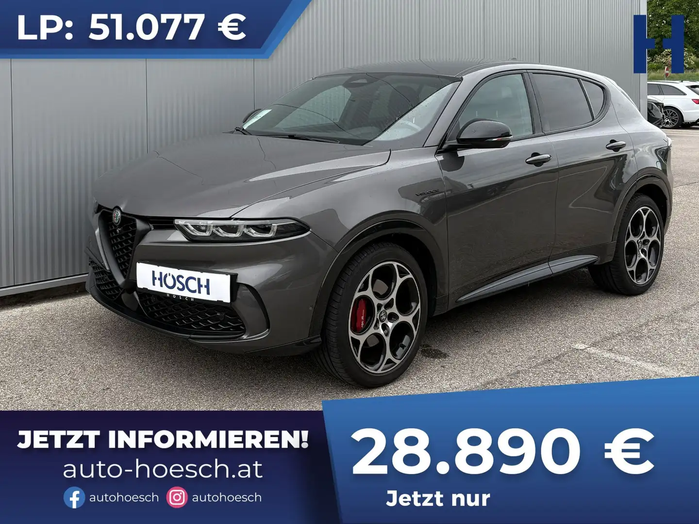 Alfa Romeo Tonale Veloce 1.5 T4 Aut. 360° LEDER MATRIX 19er H&K SIT Gris - 1