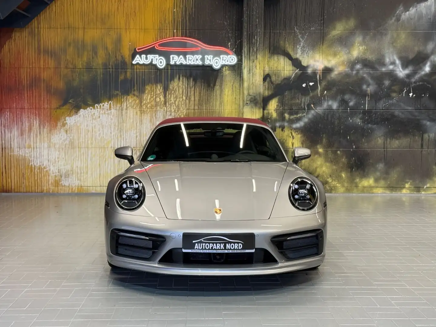 Porsche 911 Carrera Cabrio Sport Chrono LED~RFK~LEDER~21 Gris - 2