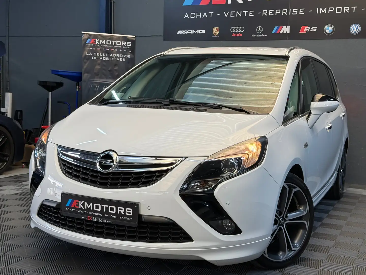 Opel Zafira Tourer °OPC°XENON°AIRCO°NAVI°ATTELAGE Blanco - 2