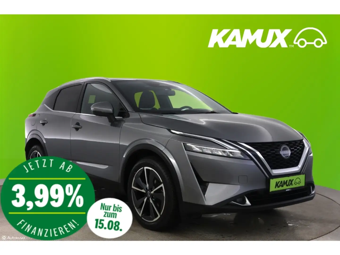 Nissan Qashqai 1.3DIG-T Aut.Tekna+LED+NAVI+VIRTUAL+PANO Grau - 1