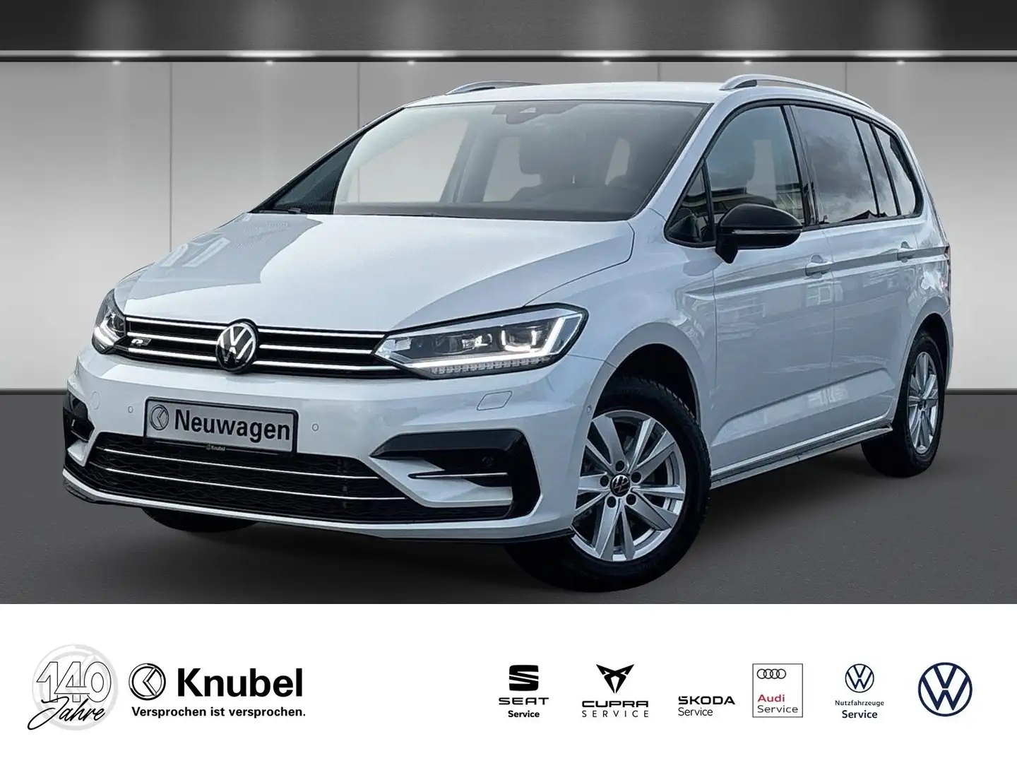 Volkswagen Touran GOAL 1.5 TSI DSG R-Line IQ.Light Navi AHK Weiß - 1