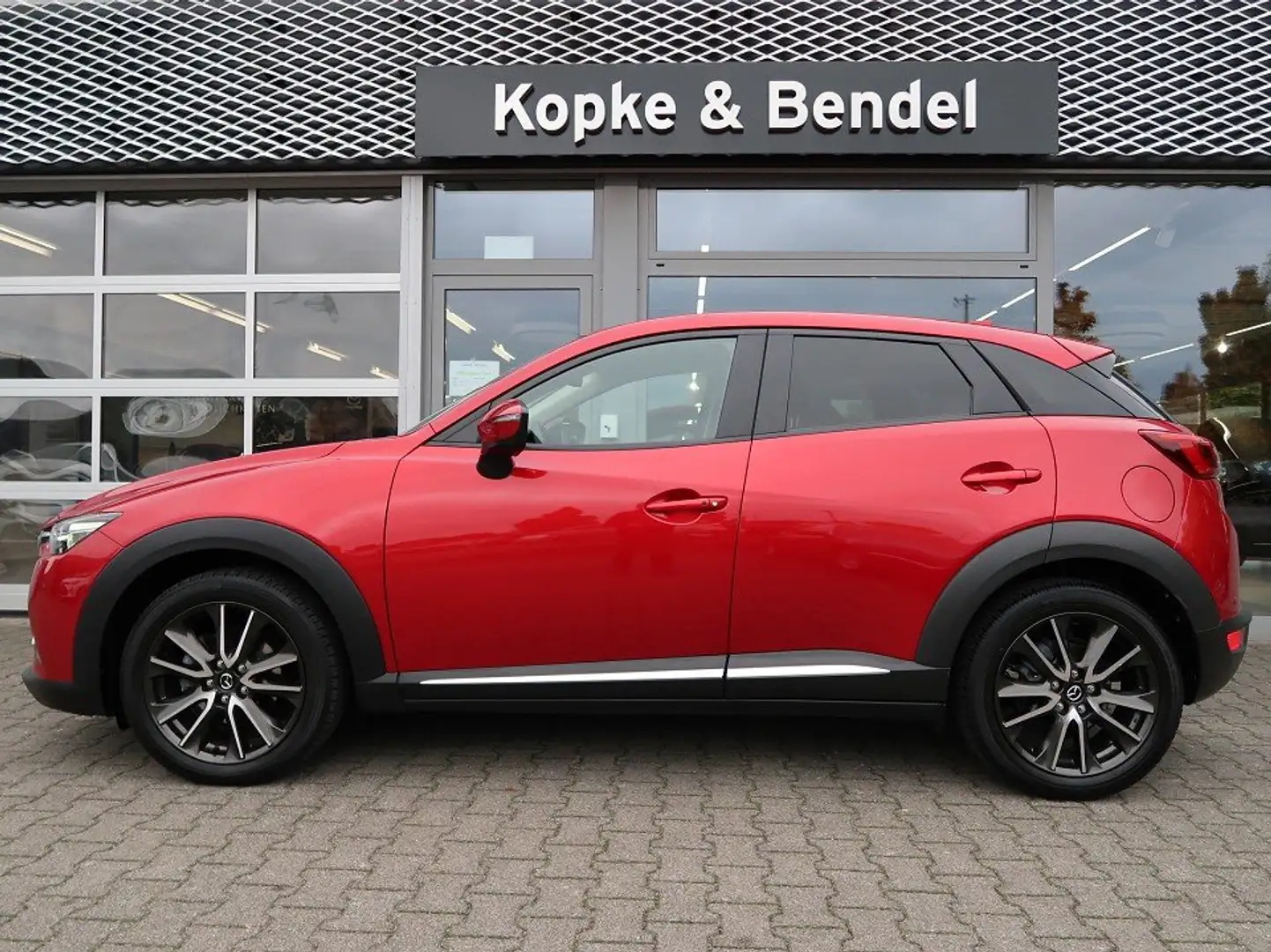 Mazda CX-3 Sports-Line*Teilleder*1.Hand*scheckheftgepflegt* M Rood - 2
