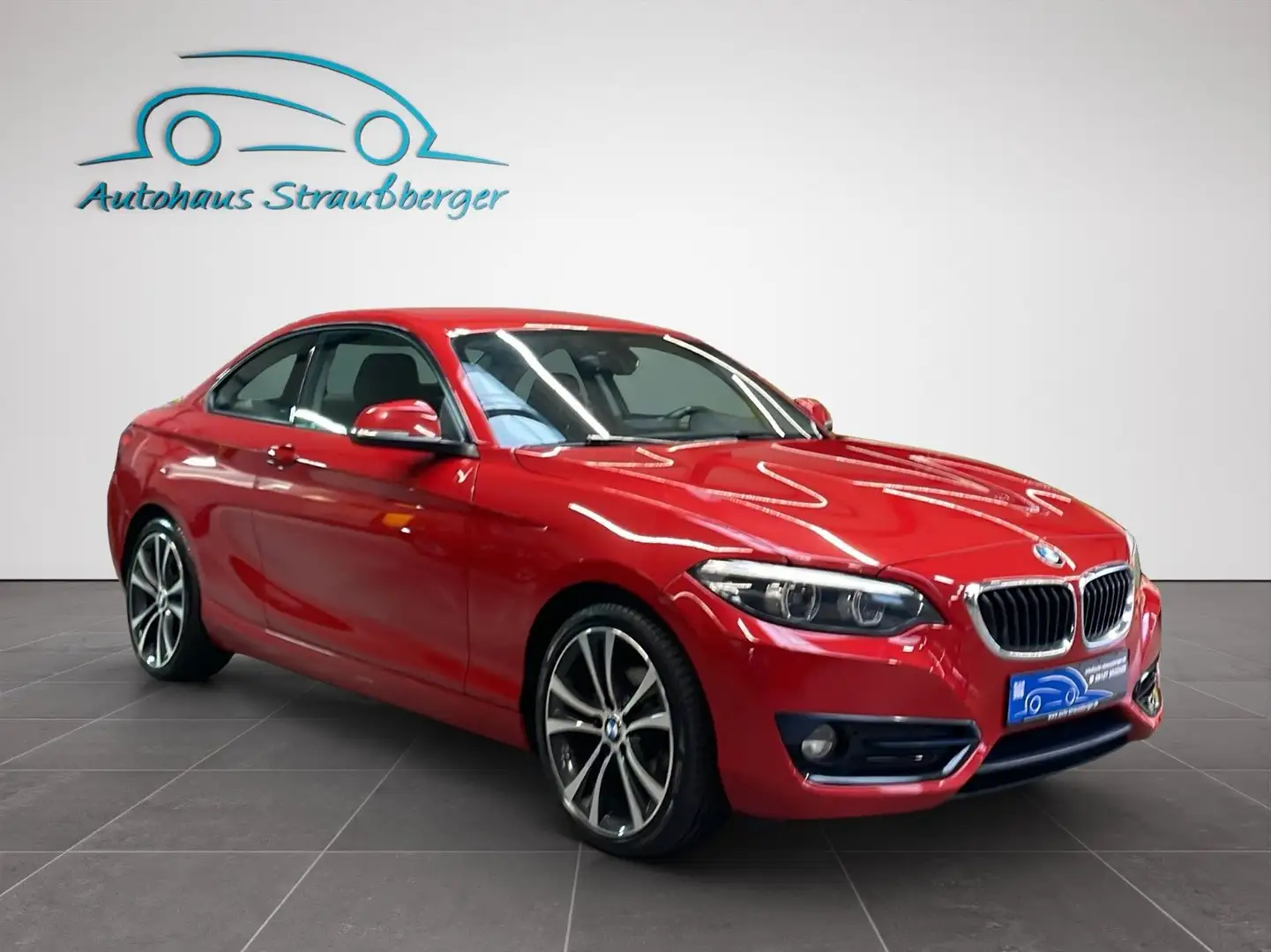 BMW 218 d Coupe Sport Line RFK Navi 2-ZK SHZ HiFi LED Rot - 2