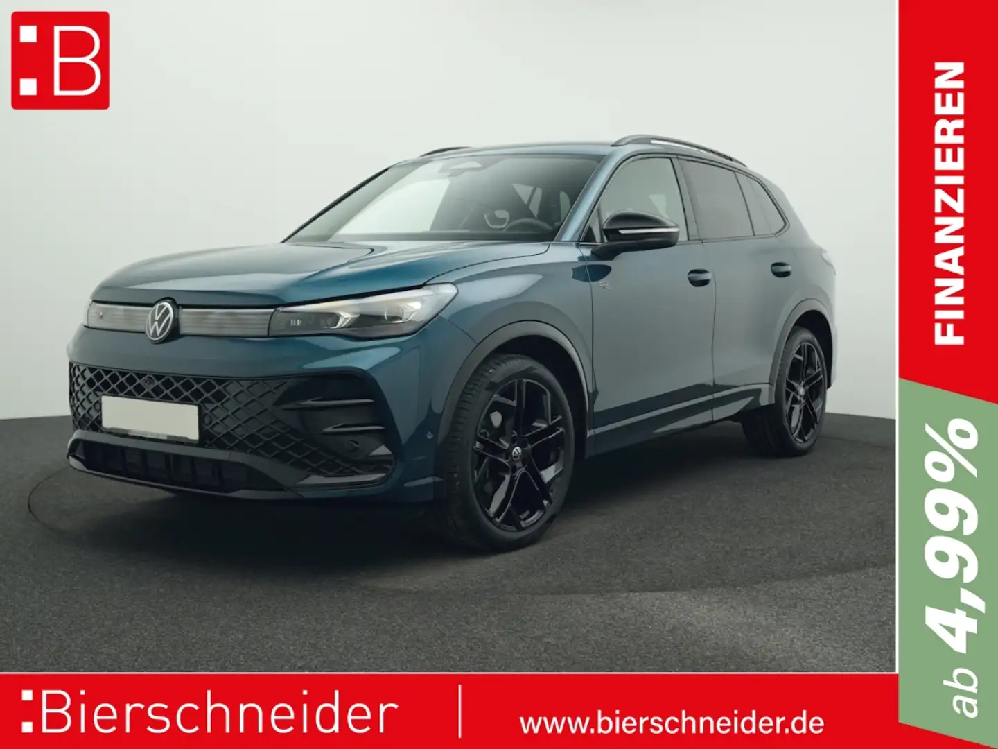 Volkswagen Tiguan 1.5 eTSI DSG R-Line BLACK-STYLE AHK H&K ALU 20 Blau - 1