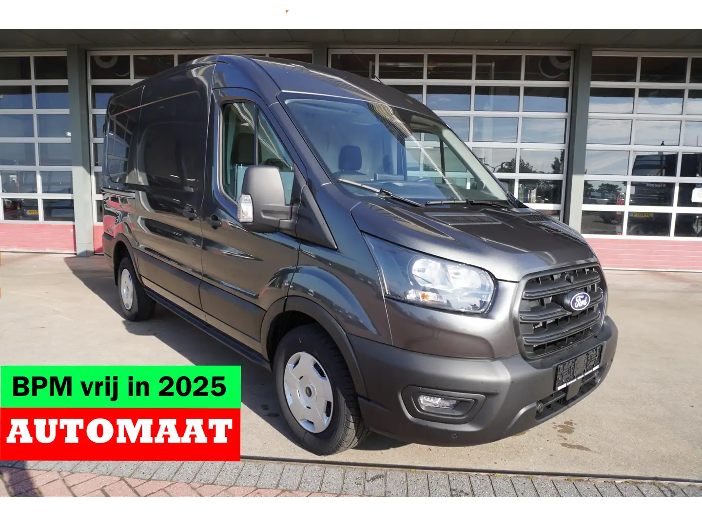 Ford Transit 350M 2.0 TDCI 165pk L2H2 Trend Automaat nr. V004 | Grijs - 1