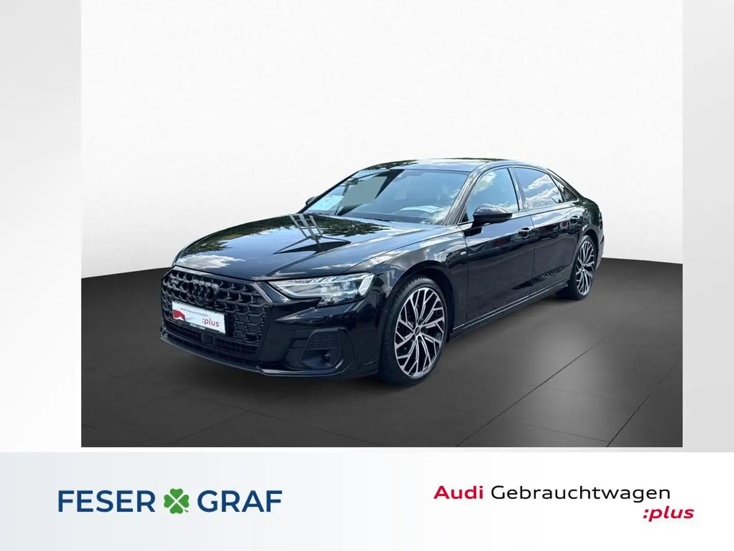 Audi A8 Lang 50 TDI qu. Tiptr. +S-LINE+B&O+HEAD-UP+PANO+ N Schwarz - 1