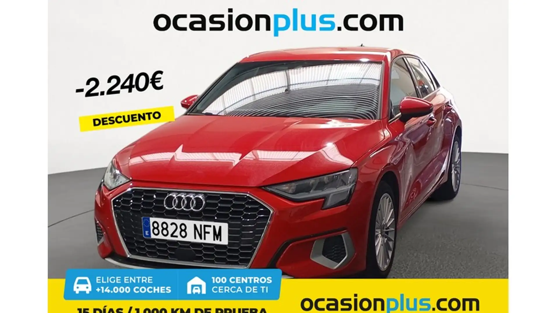 Audi A3 Sportback 30 TFSI Advanced S tronic Rouge - 1